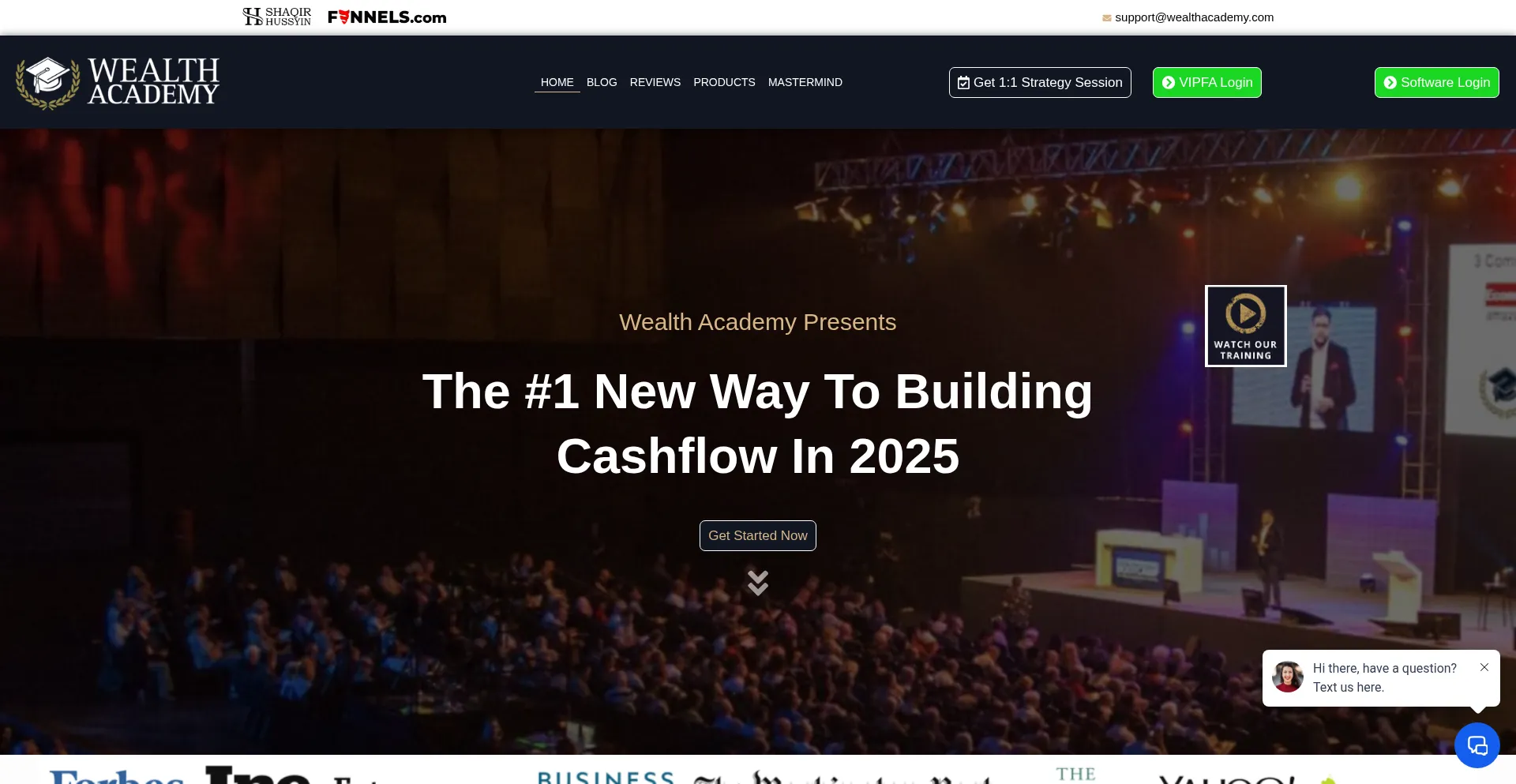 Wealthacademy.com Screenshot