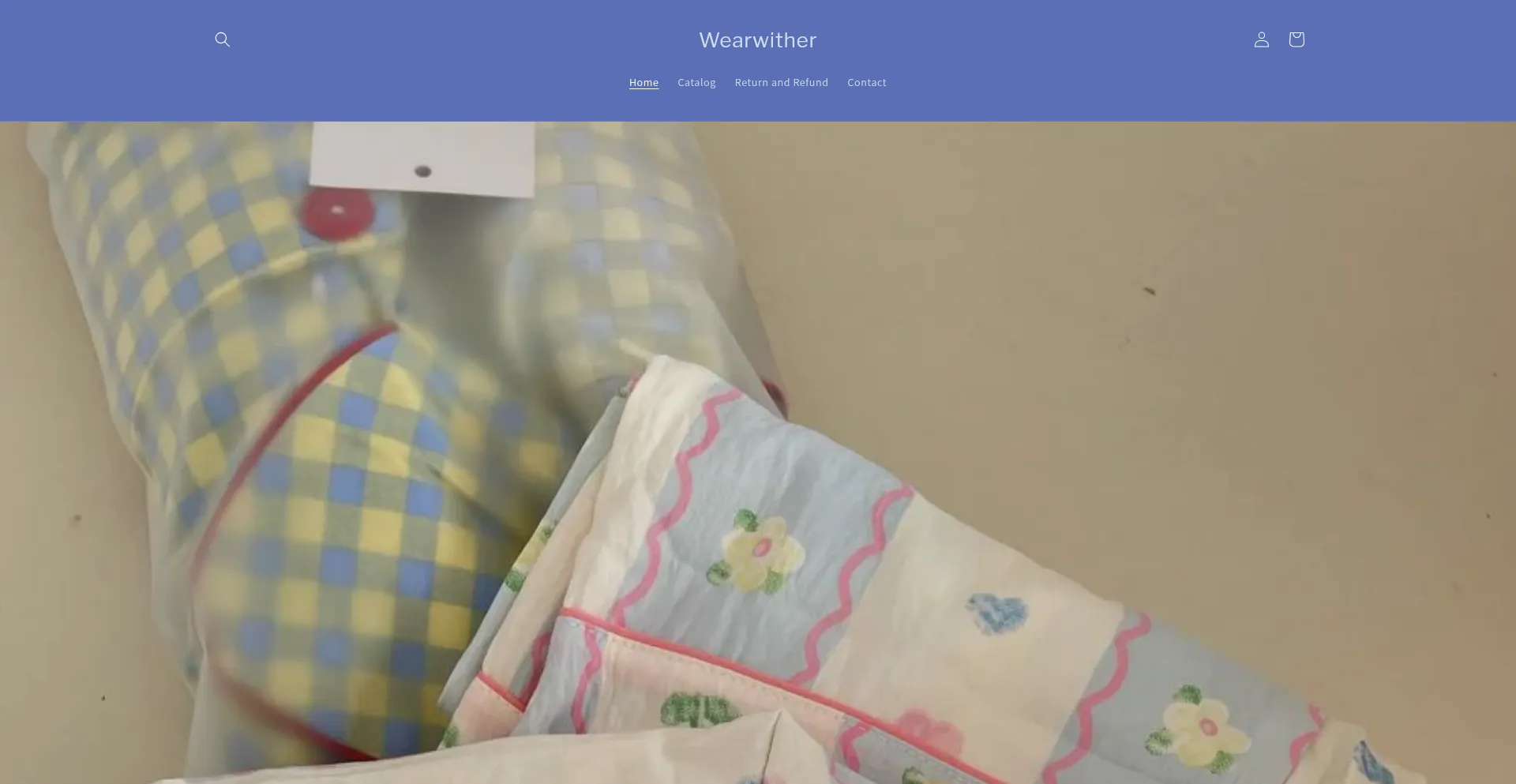 Website screenshot of Wearwither.com