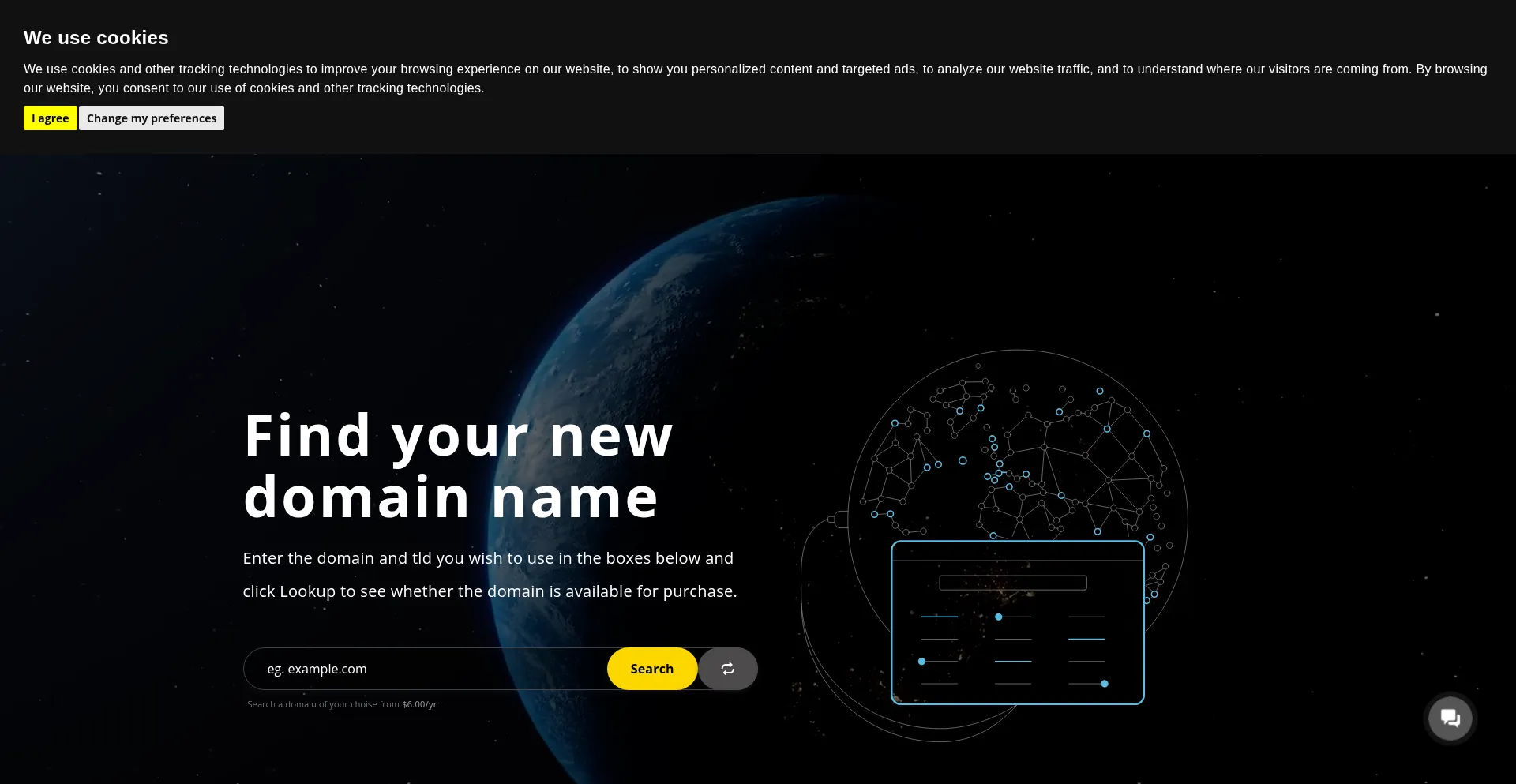 Website screenshot of Web-shop-hosting.com