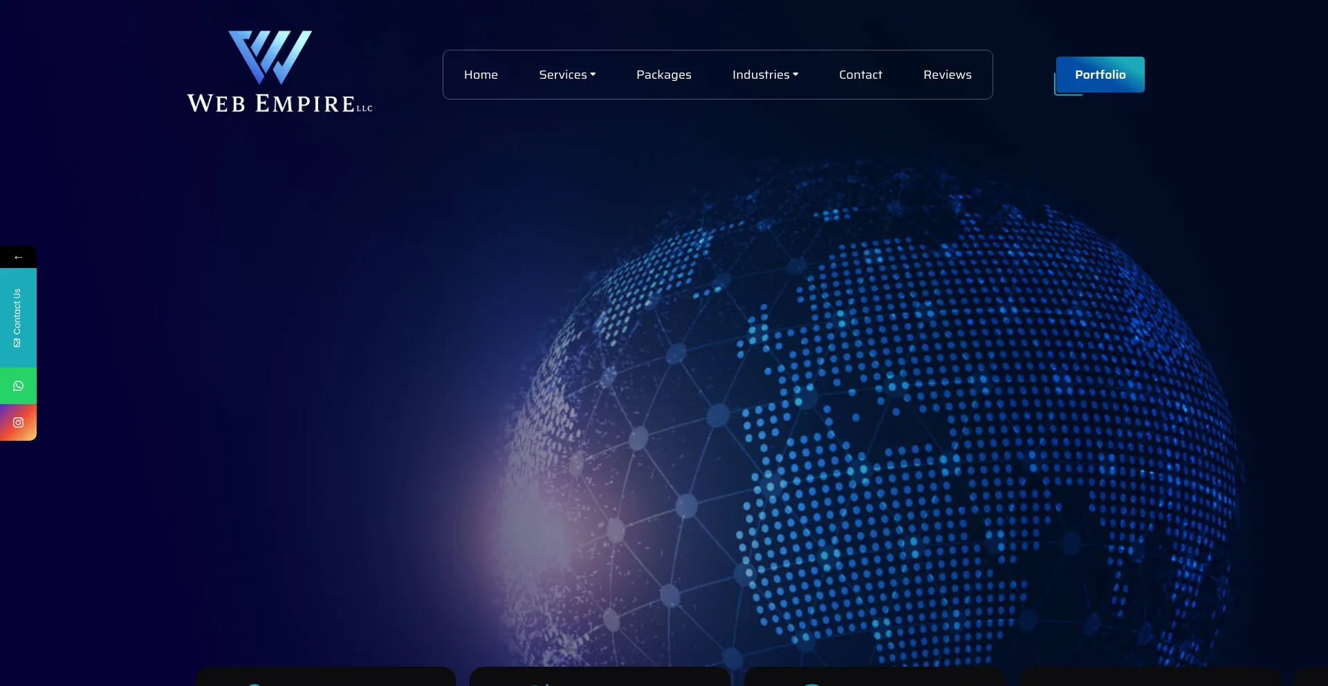 Website screenshot of Webempirellc.com