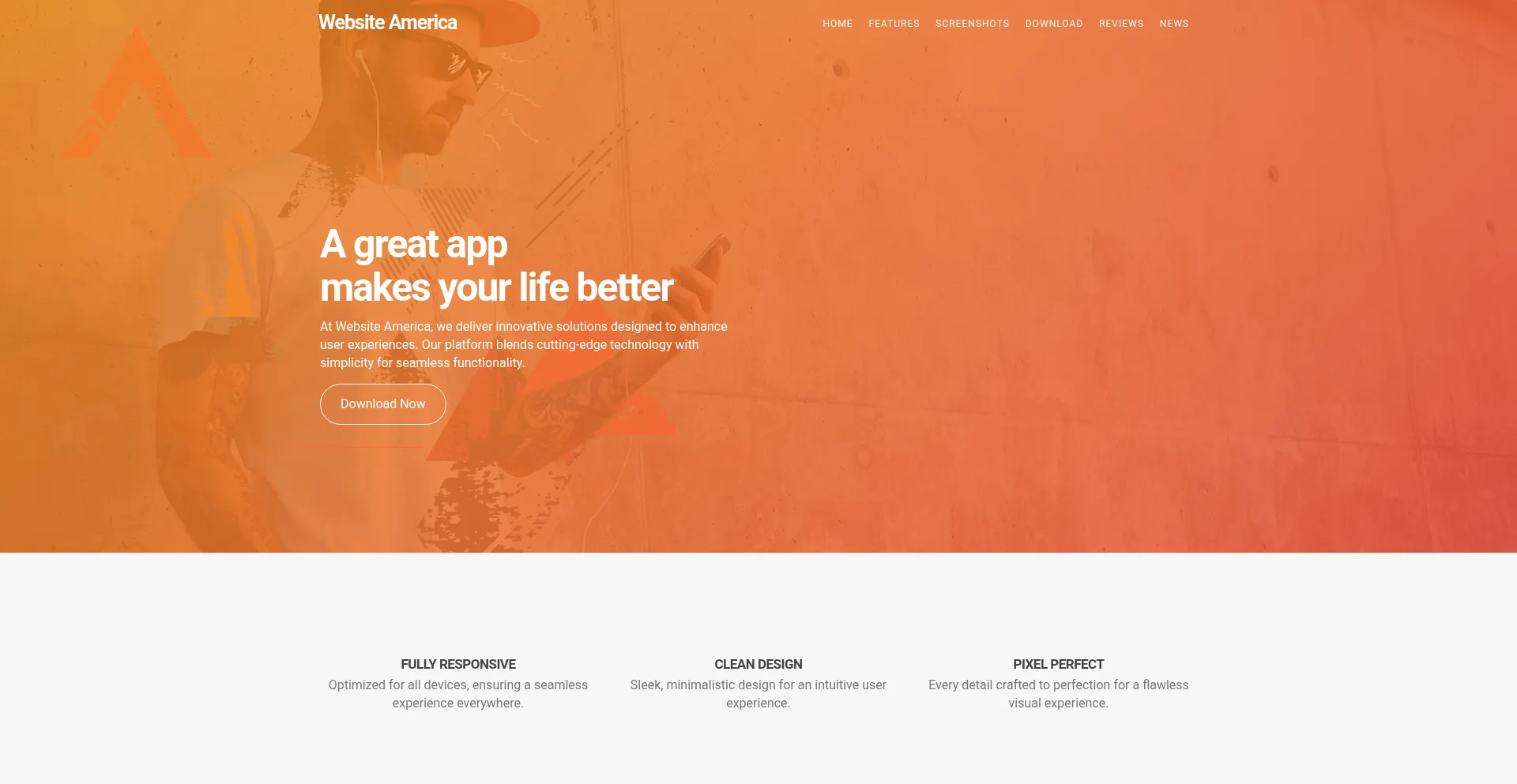 Website screenshot of Website-america.org
