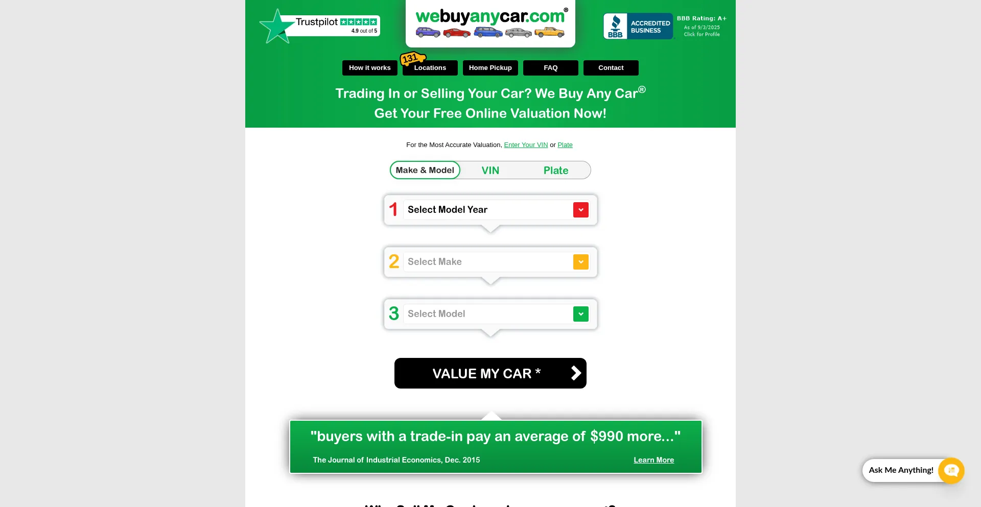 Ist Webuyanycar.com sicher und vertrauenswürdig?