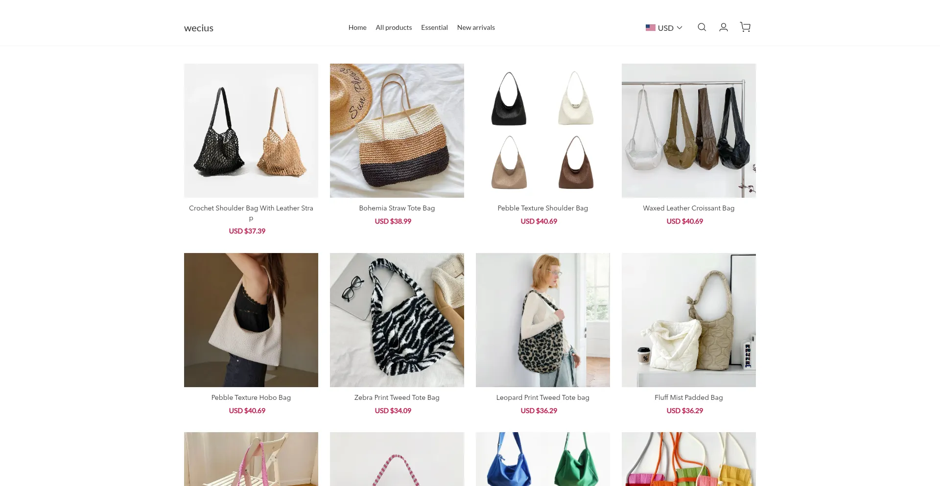 Website screenshot of Wecius.com