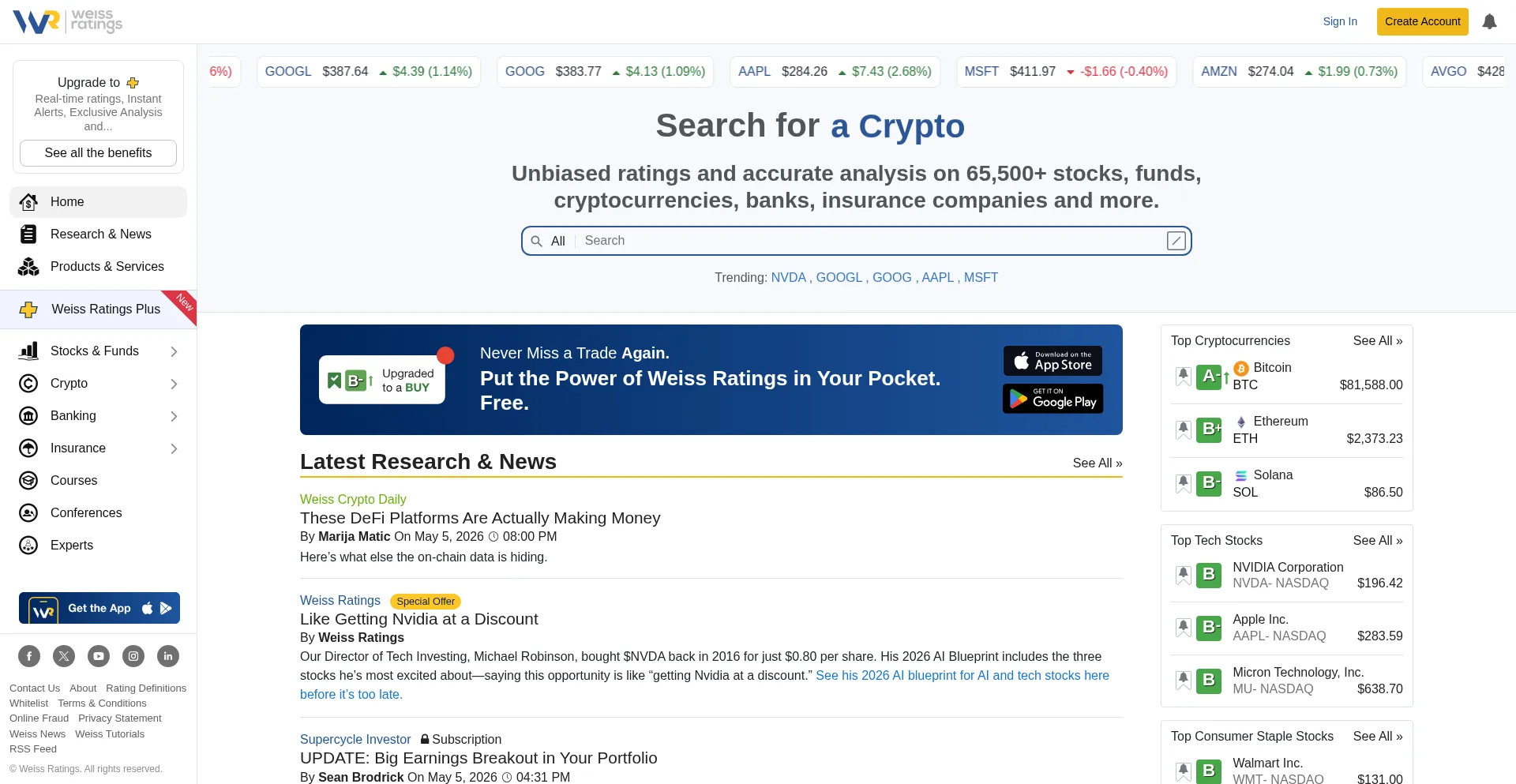 Weissratings.com