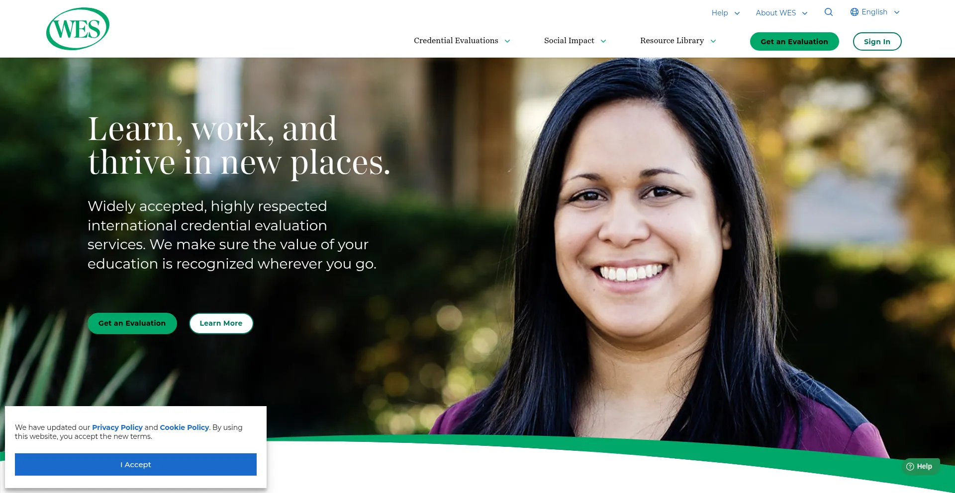 Wes.org Screenshot