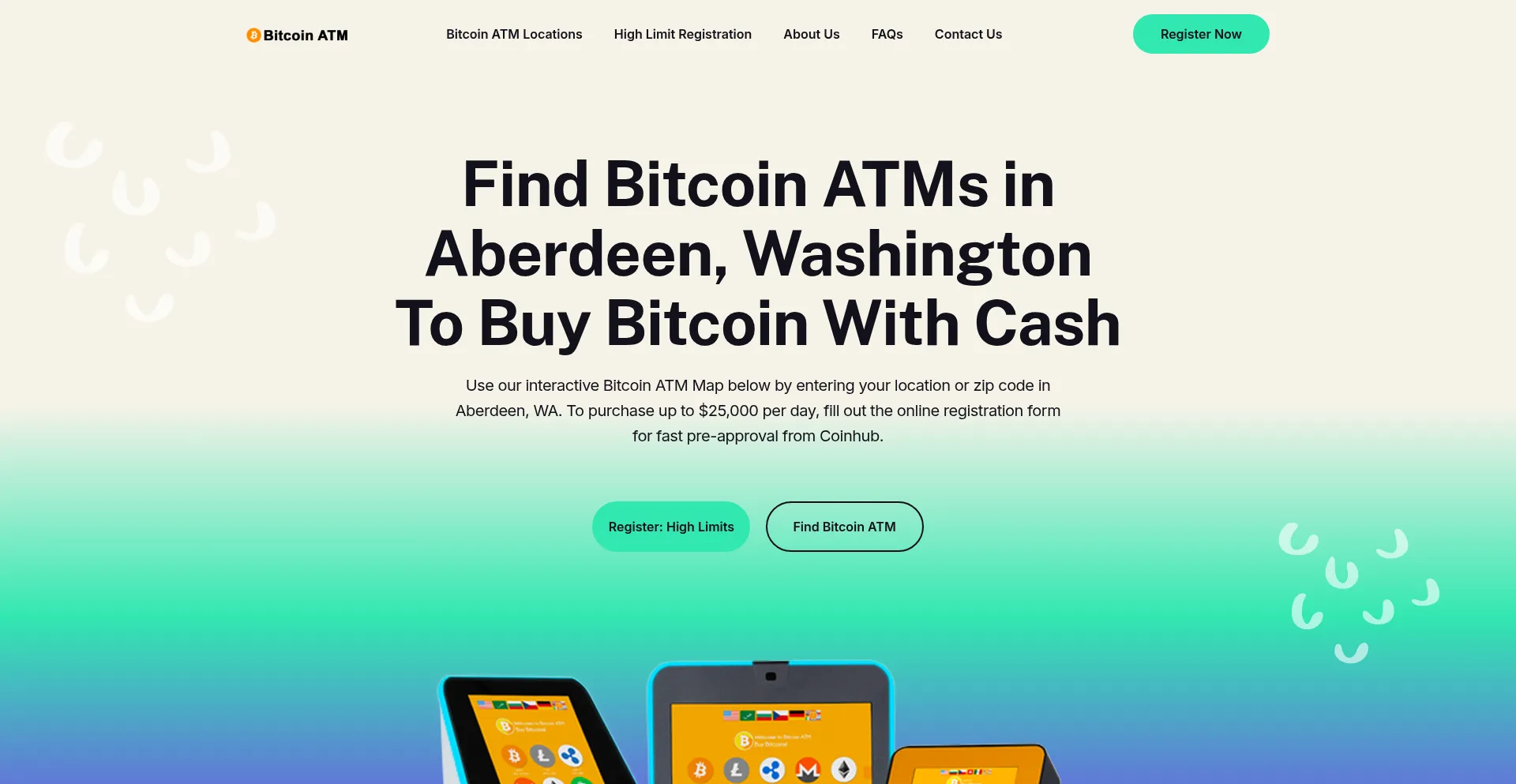Website screenshot of Westrichlandbitcoinatms.com