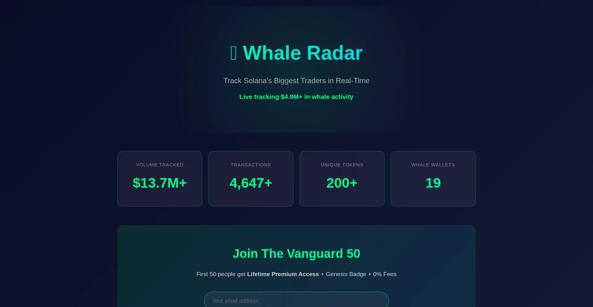 Whale-radar.dev