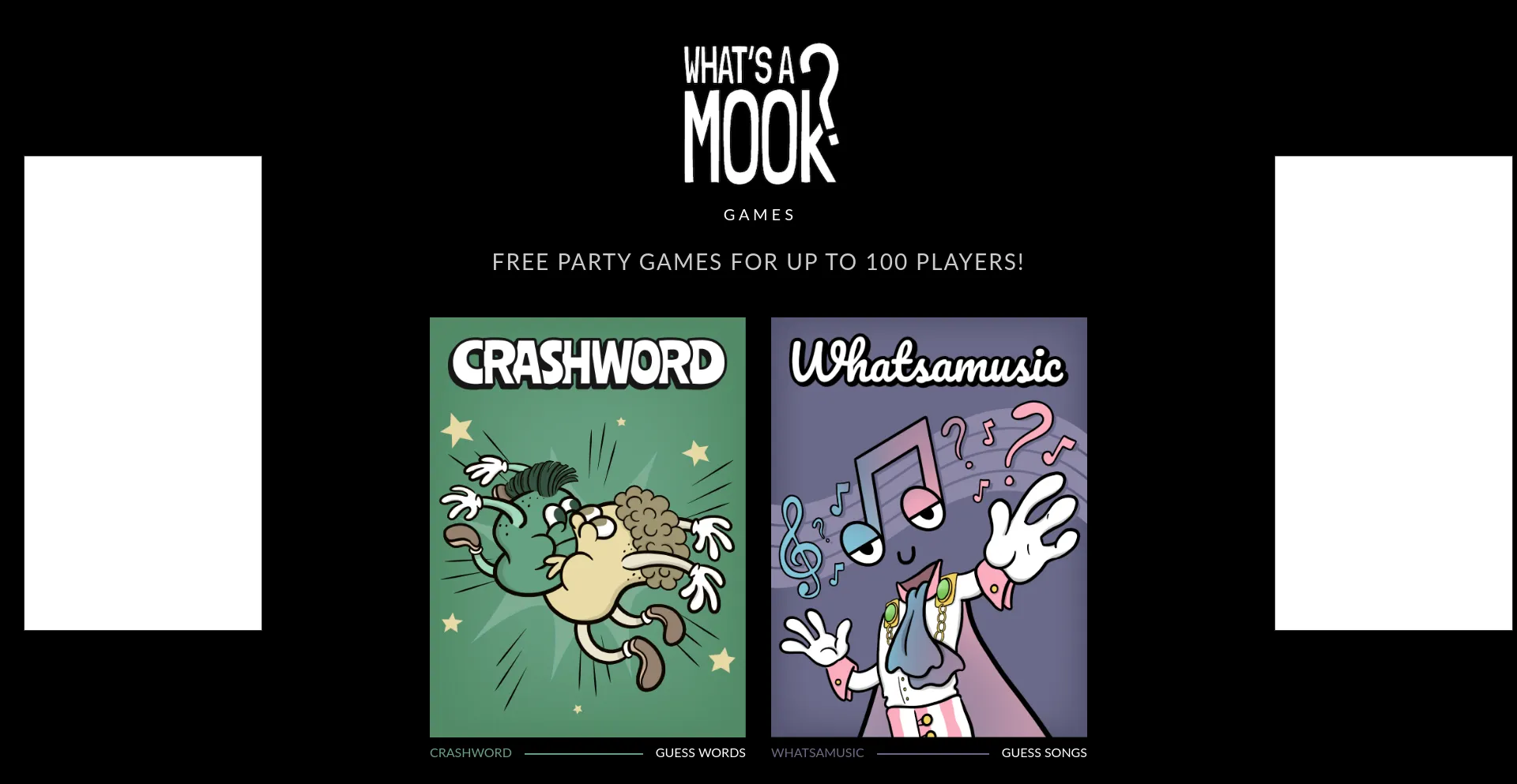 Website screenshot of Whatsamook.games