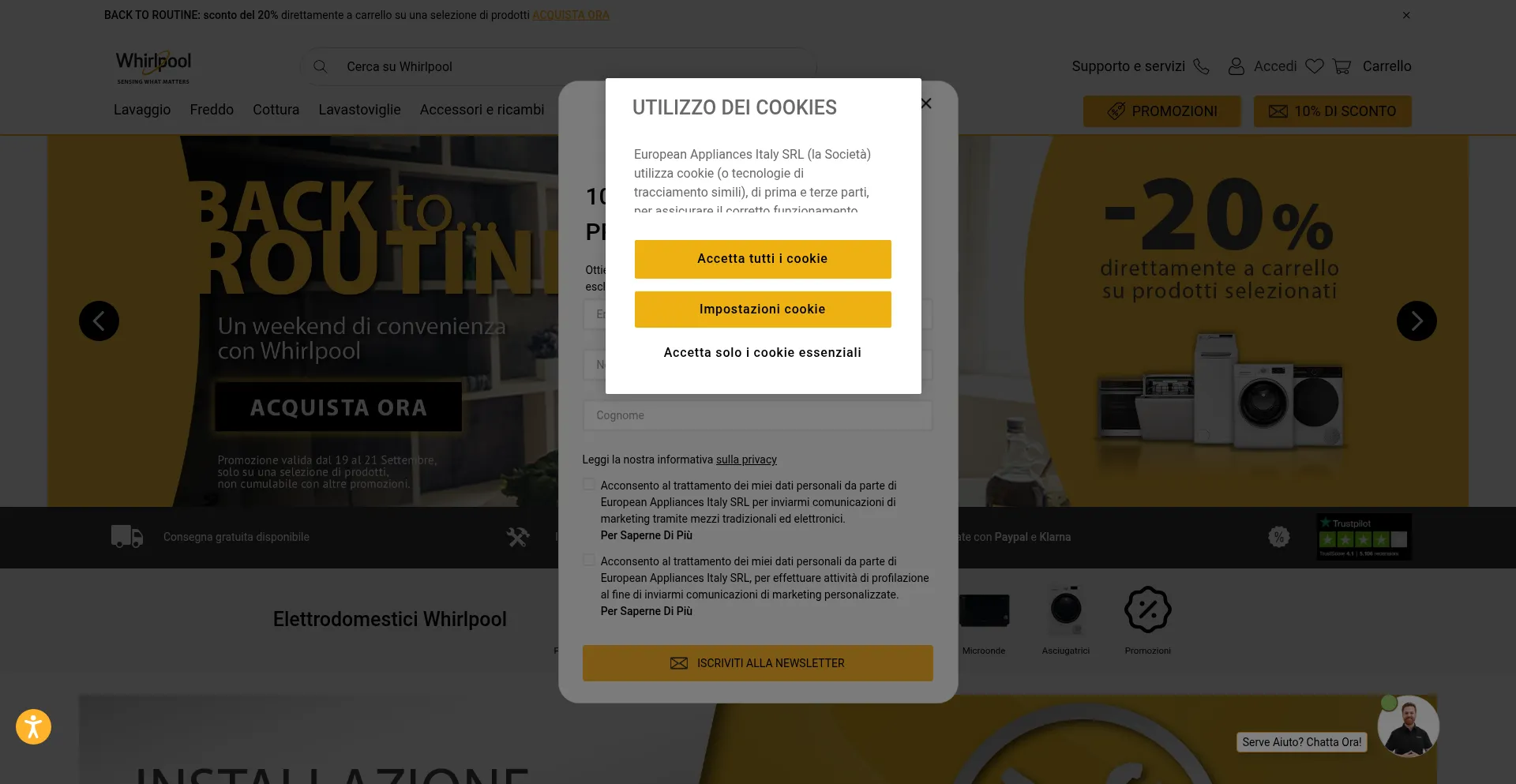 Whirlpool.it Screenshot
