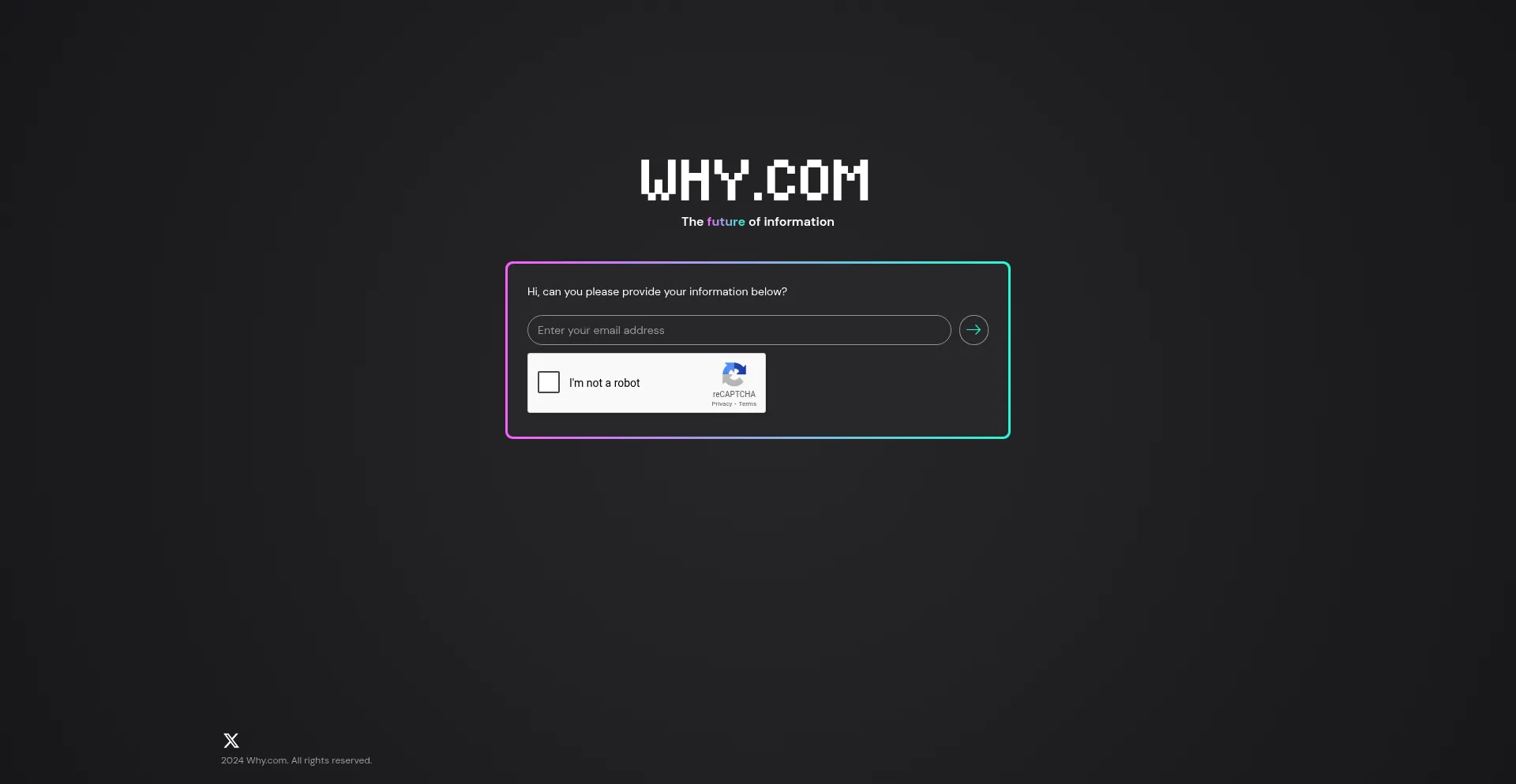 Website screenshot of Why.com