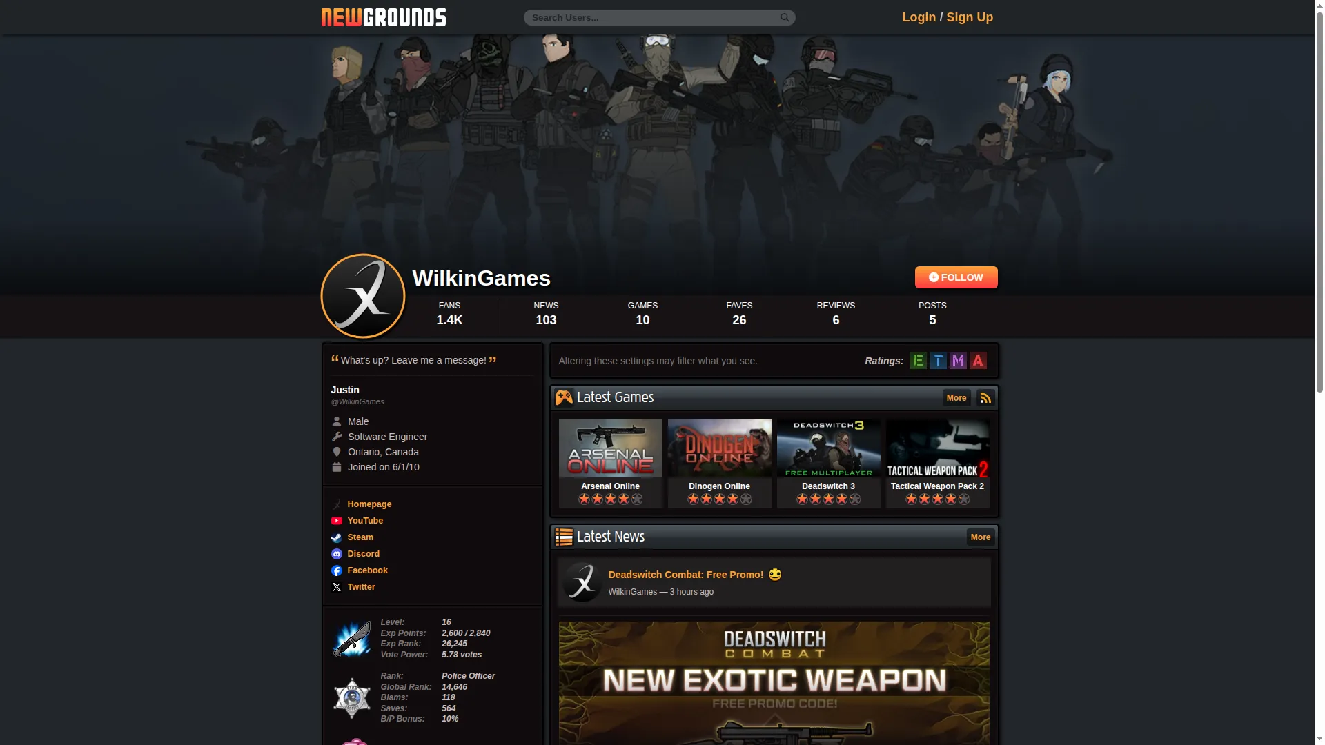 Wilkingames.newgrounds.com