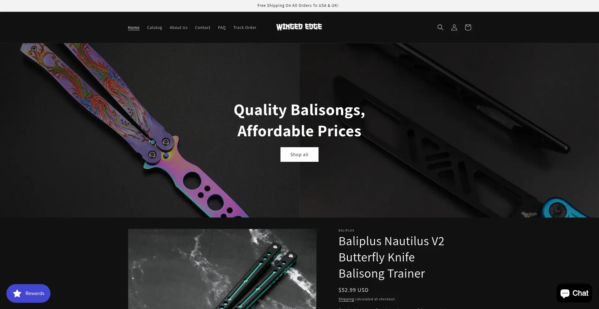 Website screenshot of Wingededge.org