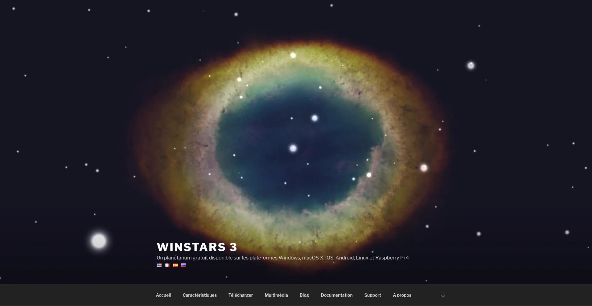 Website screenshot of Winstars.net