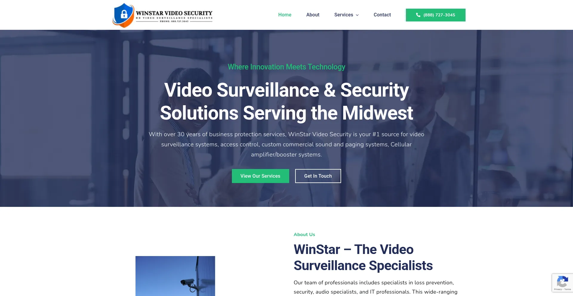 Website screenshot of Winstarsecurity.com