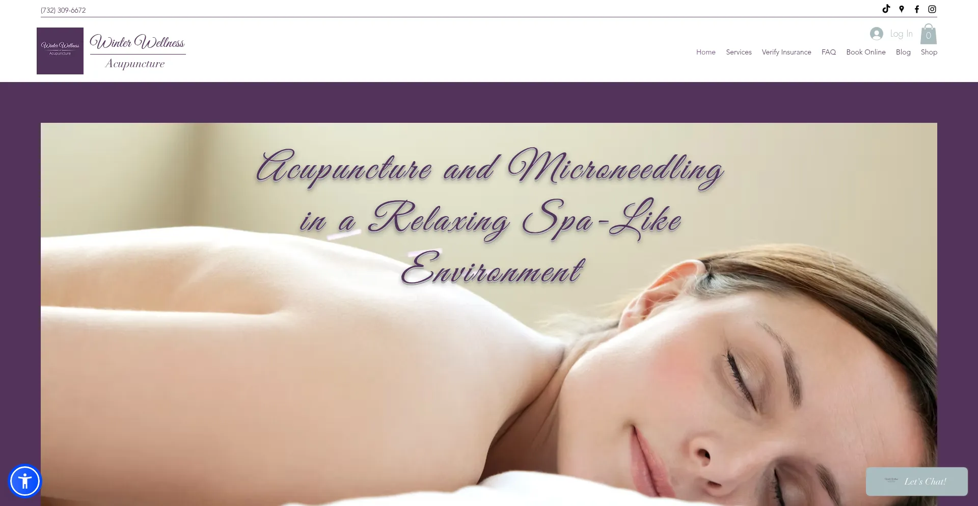 Website screenshot of Winteracu.com