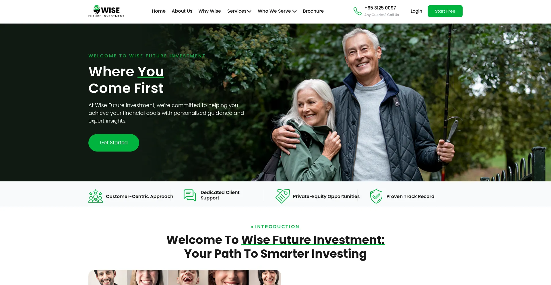Website screenshot of Wise-invest.com