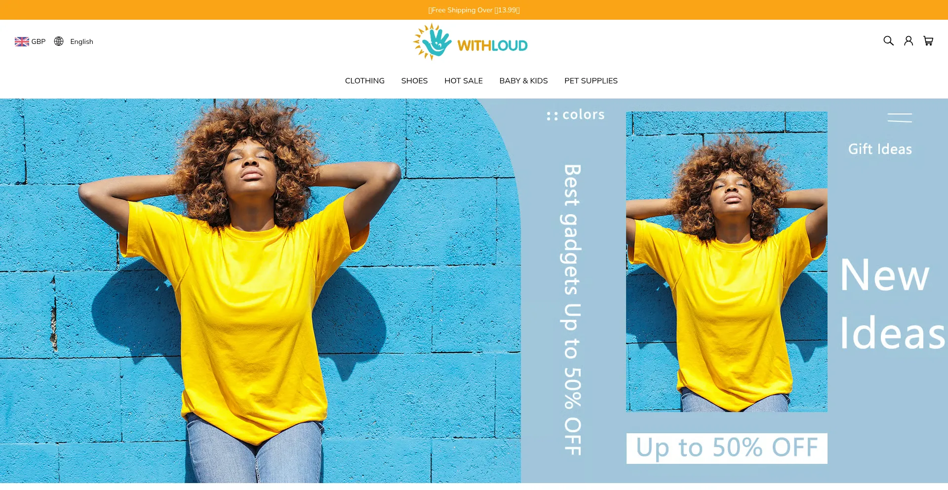 Website screenshot of Withloud.com