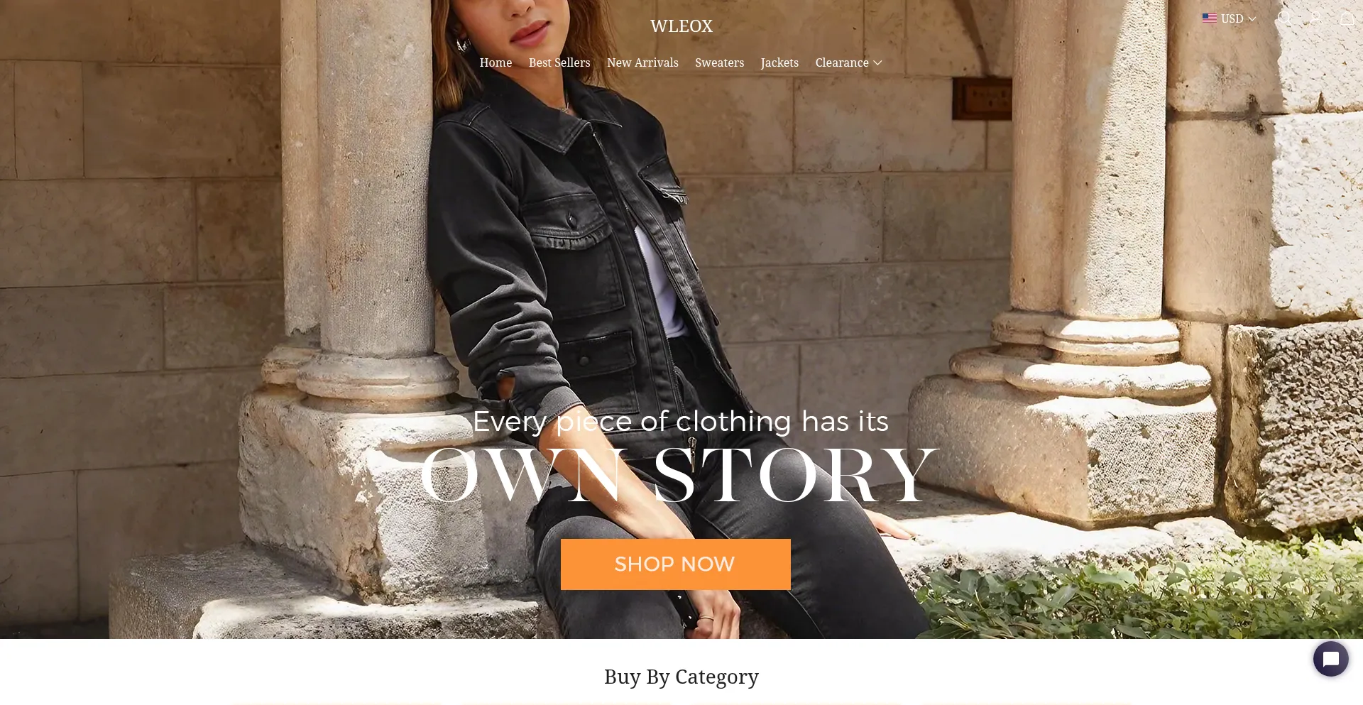 Website screenshot of Wleox.com