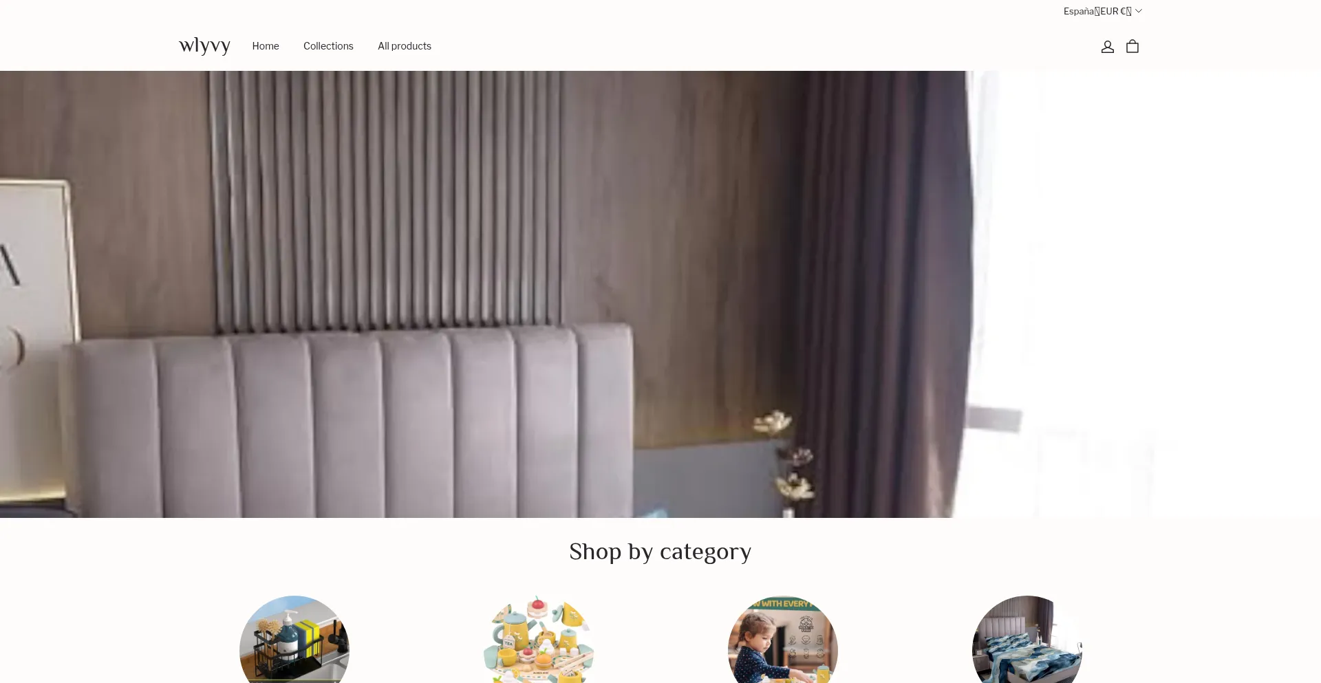 Website screenshot of Wlyvy.shop