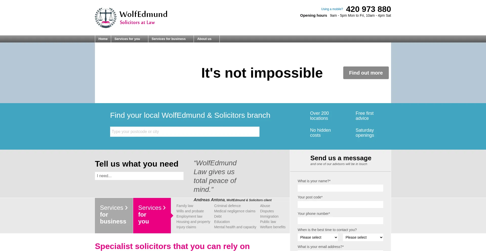 Wolfedmundsolicitors.com