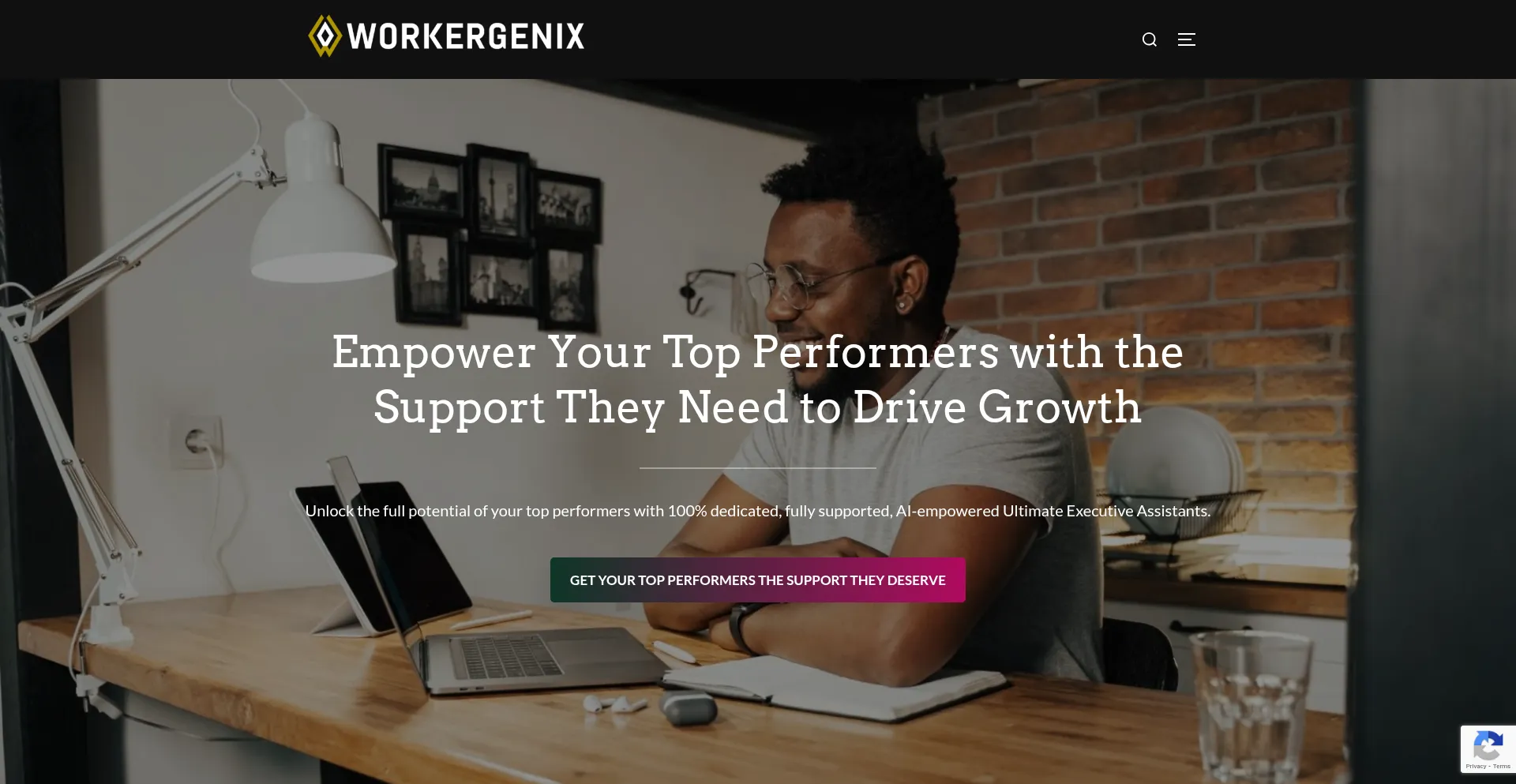 Website screenshot of Workergenix.com