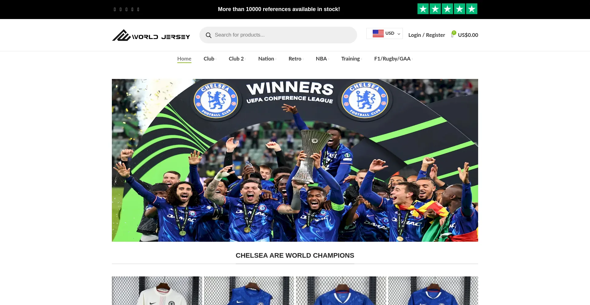 Website screenshot of Worldjersey.ru