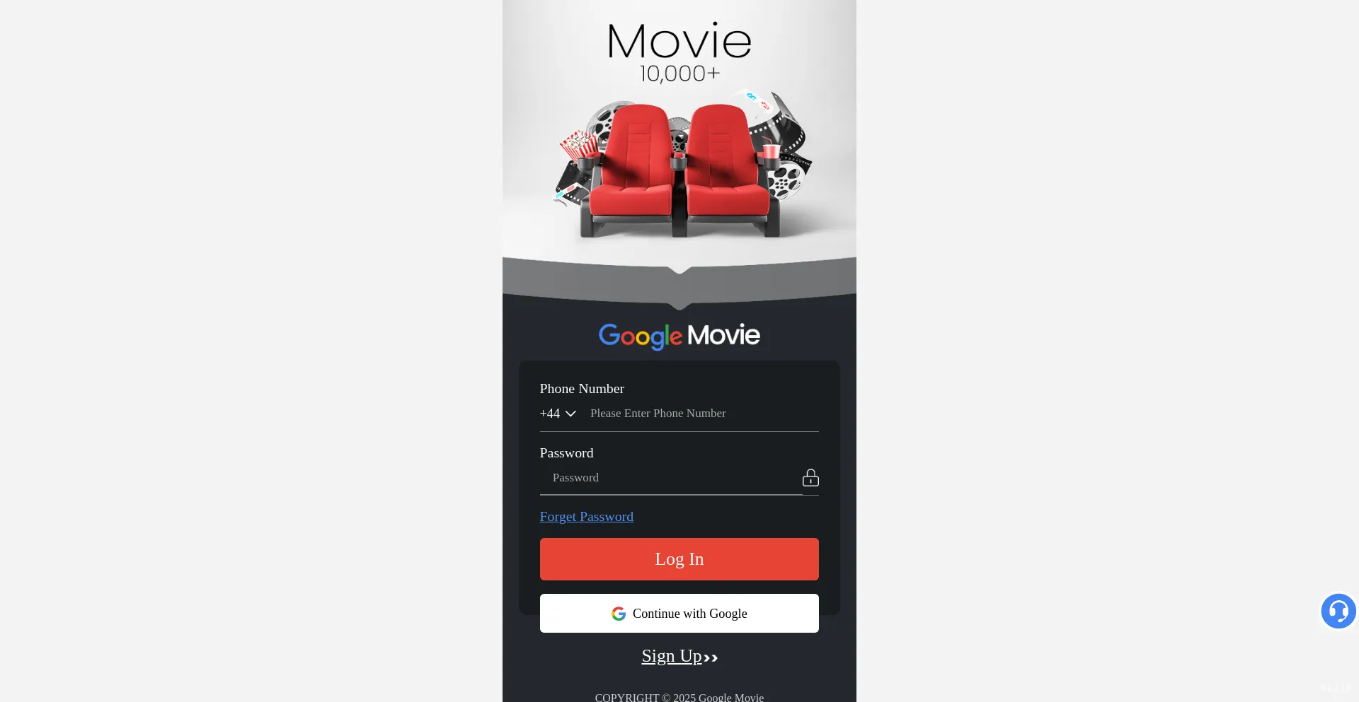 Website screenshot of Worldmovierevolution.com