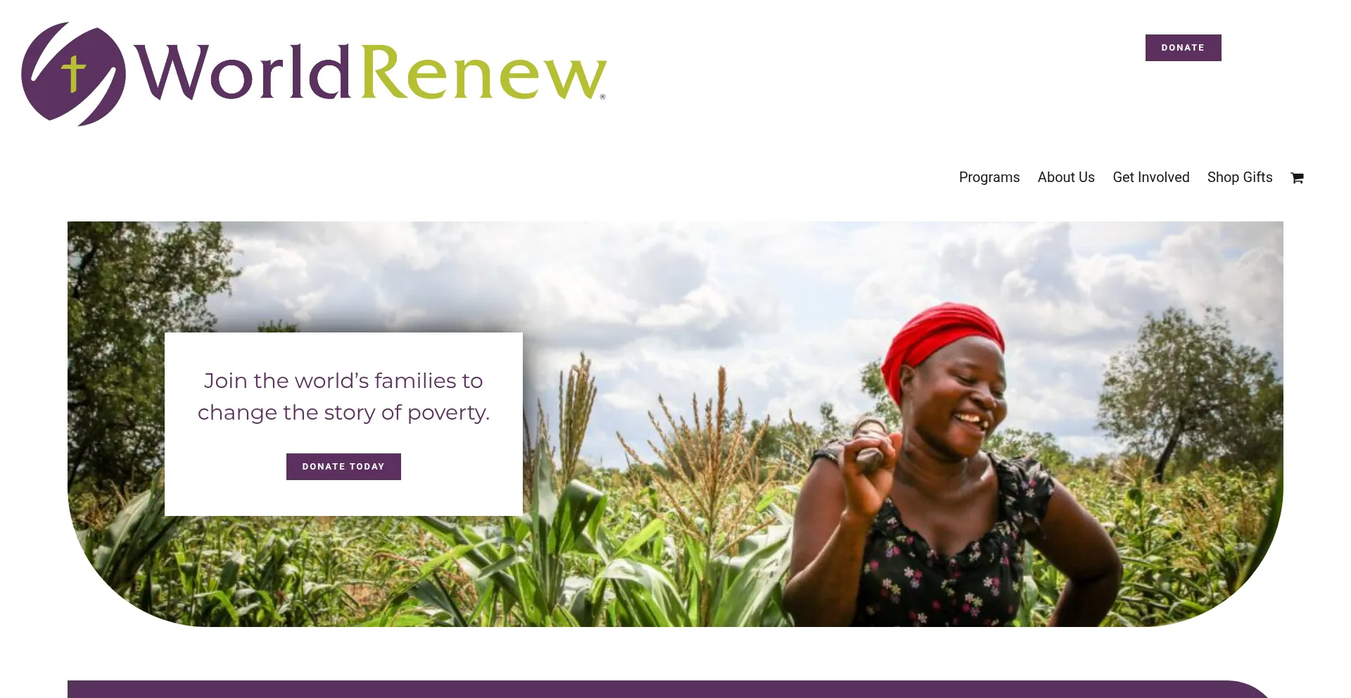 Website screenshot of Worldrenew.net