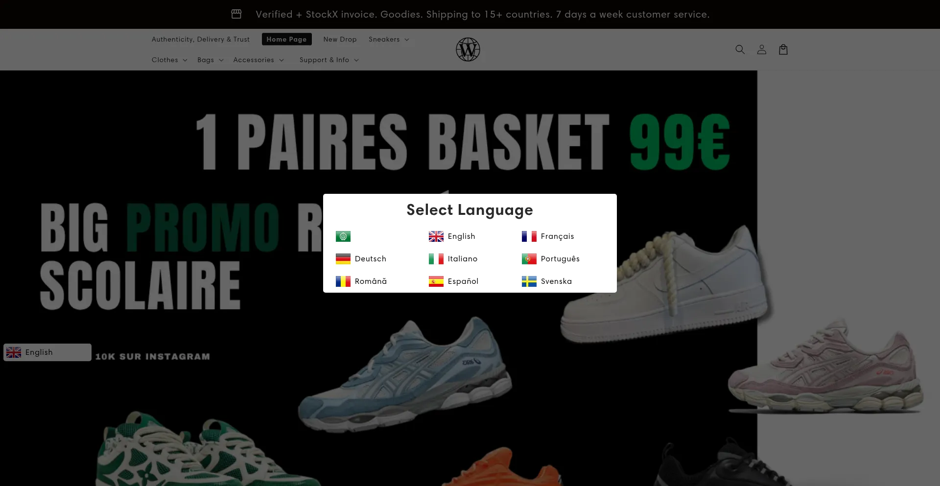 Website screenshot of Worldrip.store