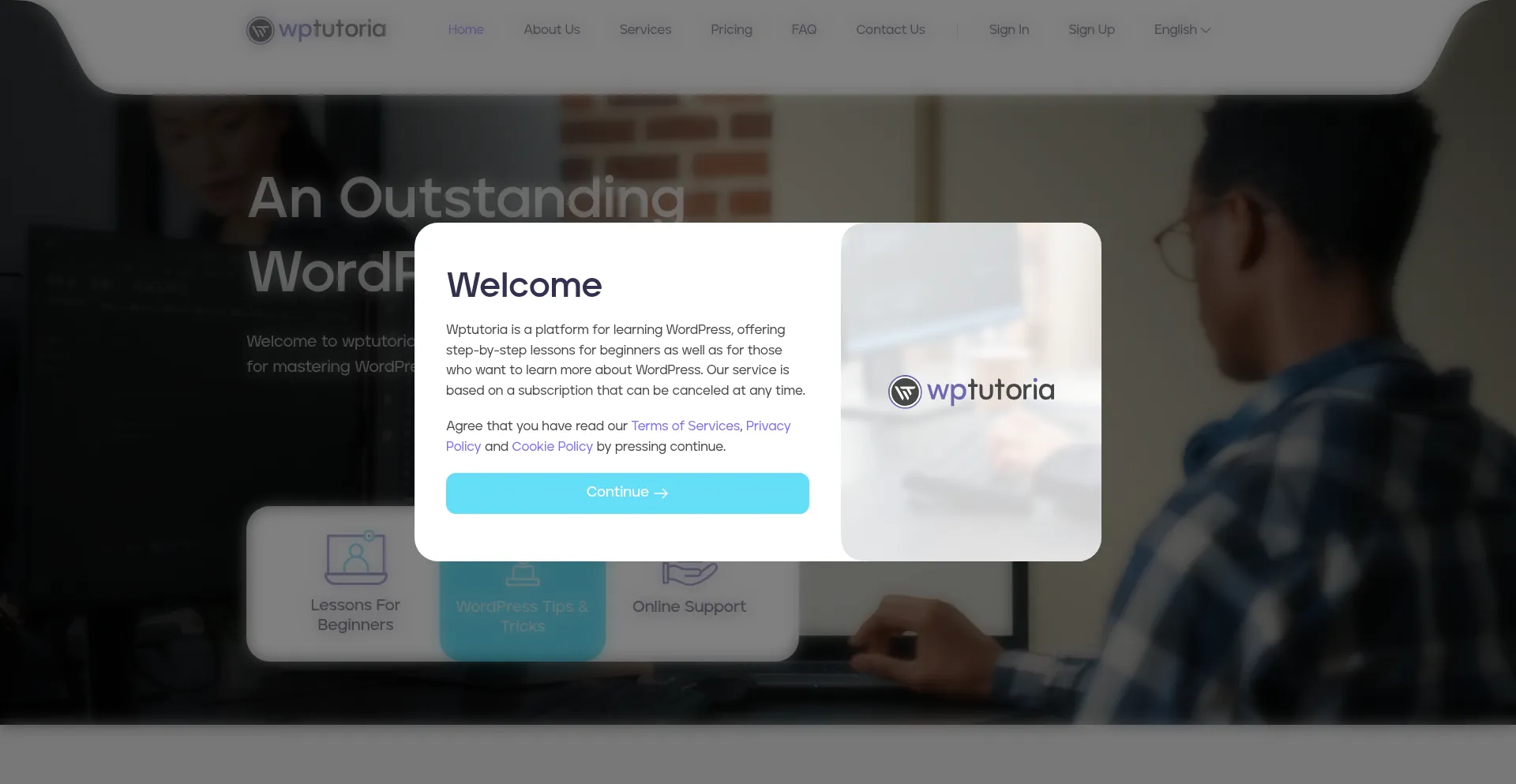 Wptutoria.com Screenshot