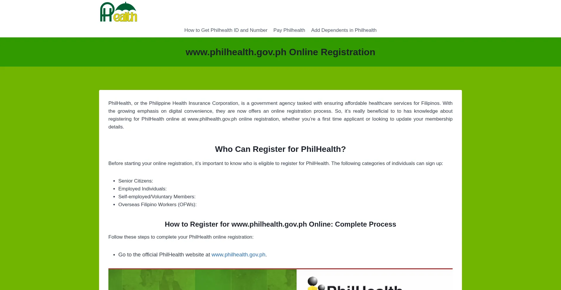 Wwwphilhealthgovph.online Screenshot