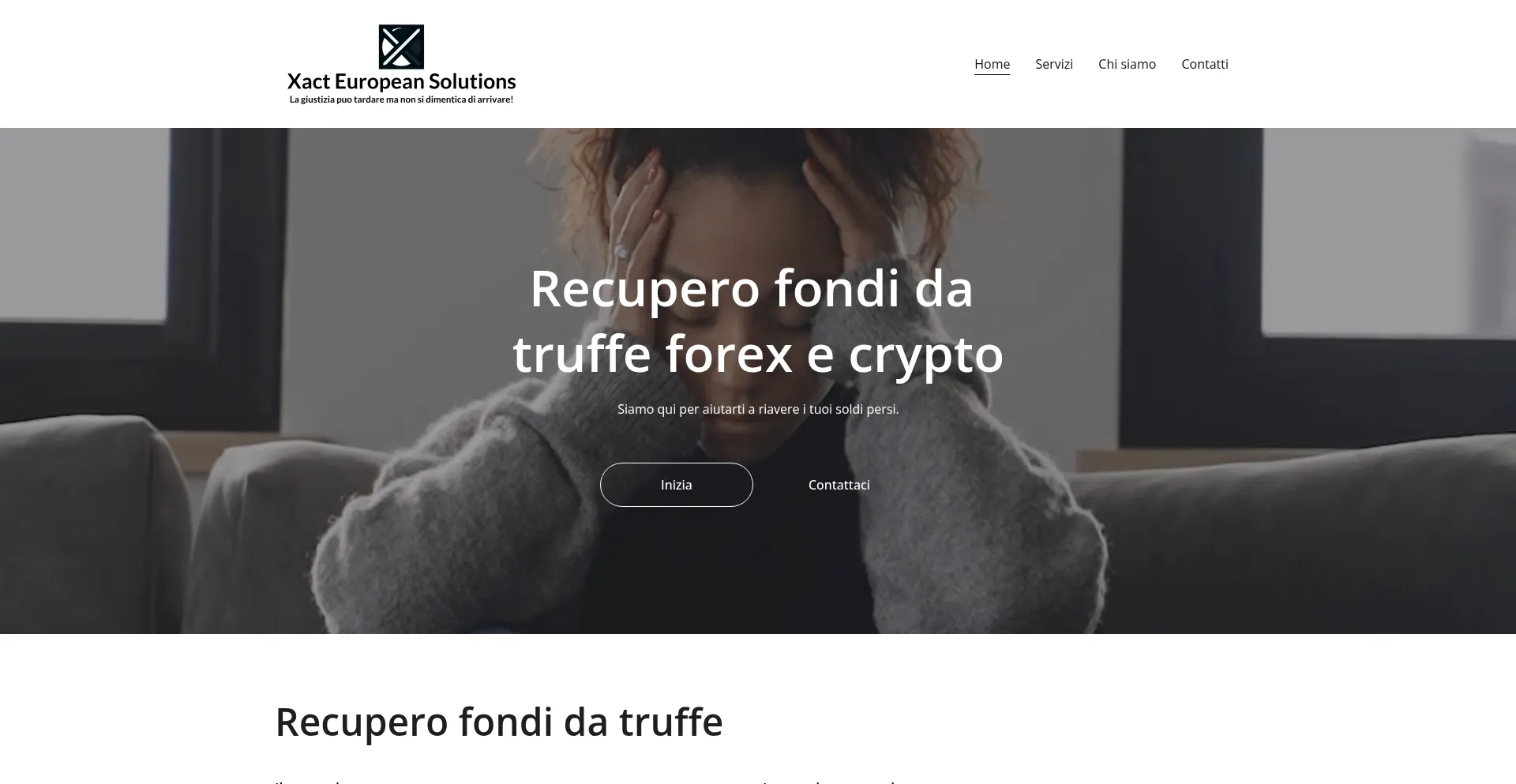 Website screenshot of Xacteuropeansolutions.com