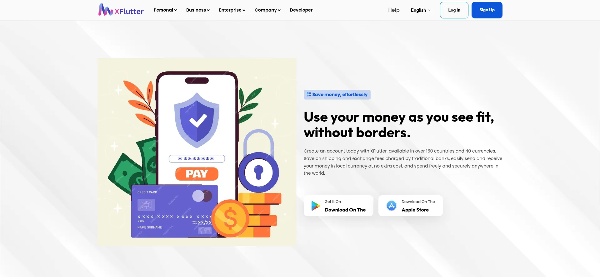 Website screenshot of Xflutter.com