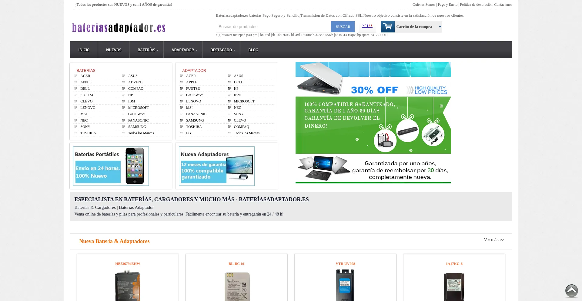 Bateríasadaptador.es