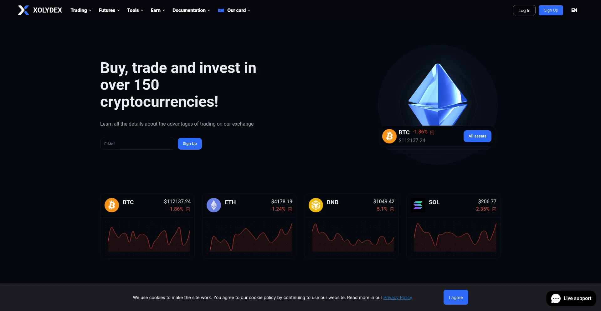 Xolydex.com Screenshot