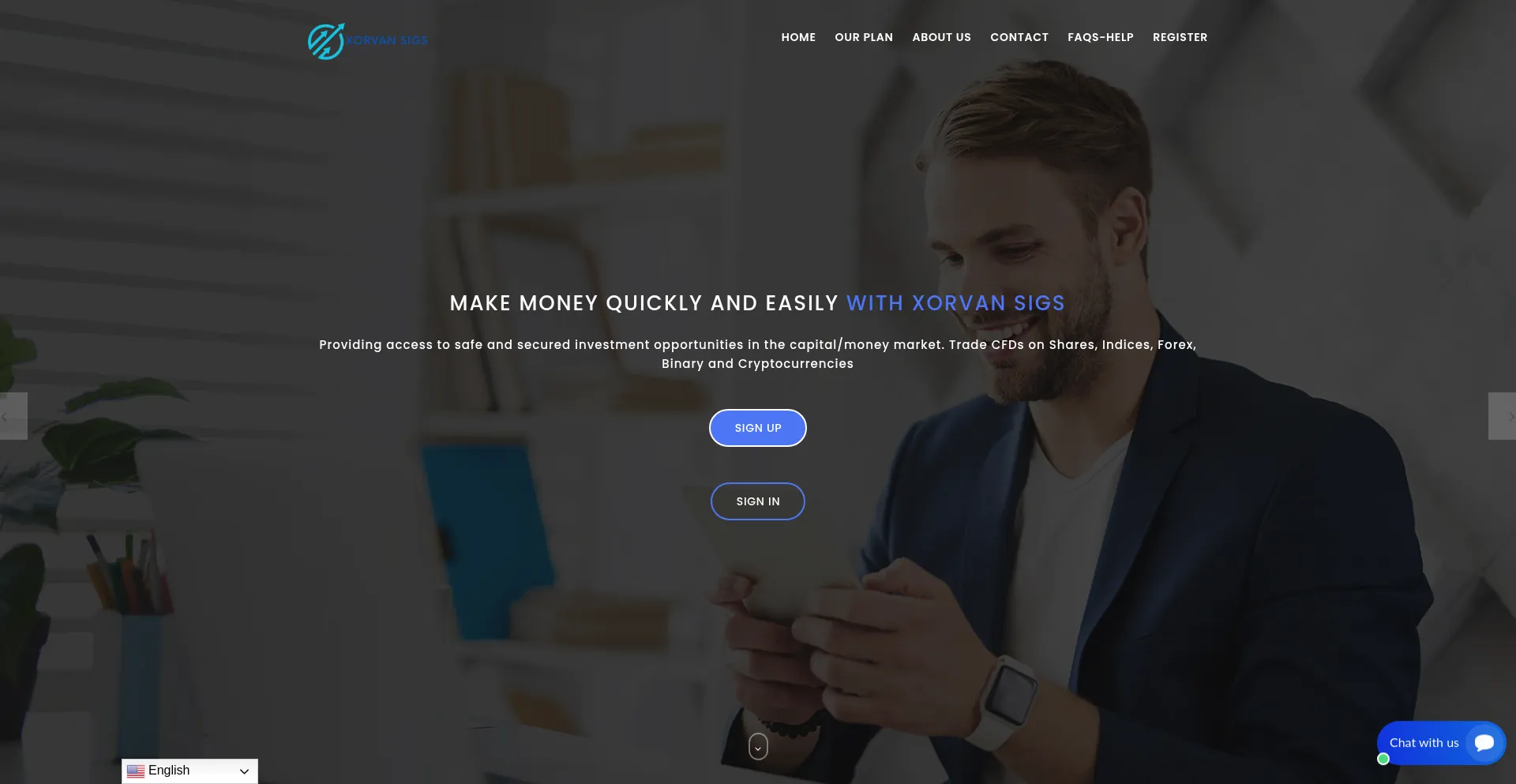 Website screenshot of Xorvansigs.click