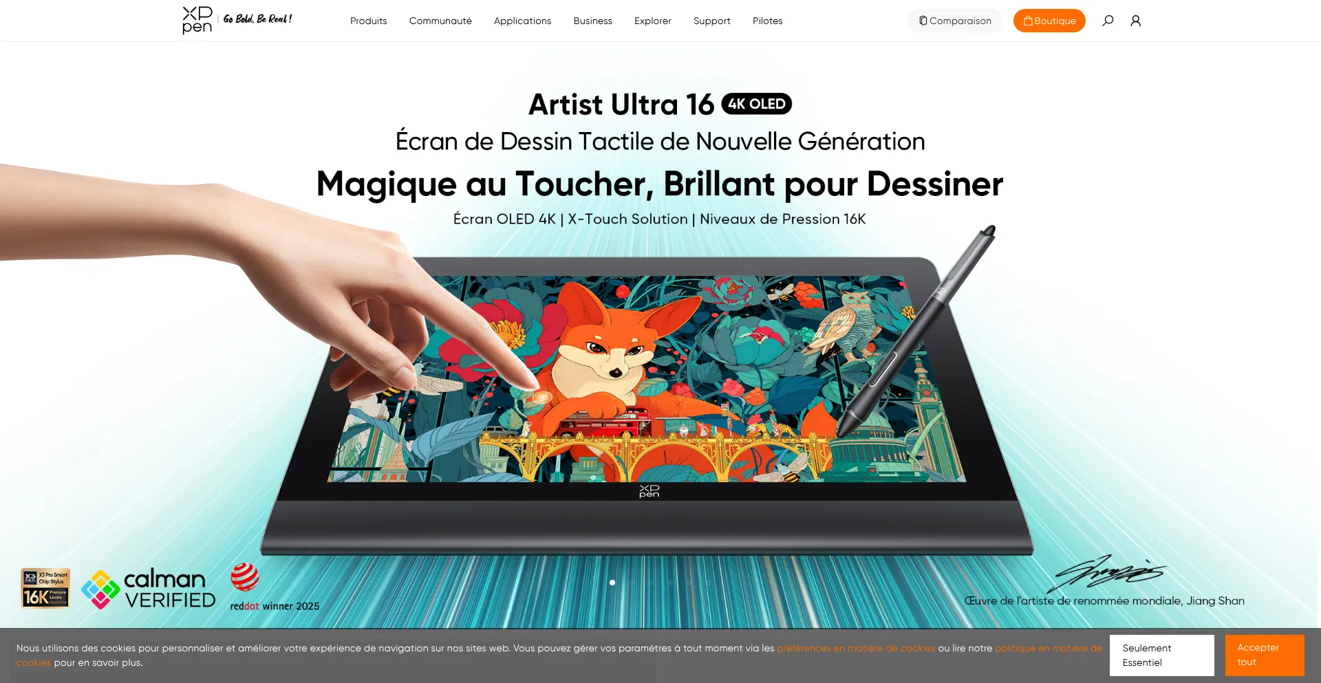 Xp-pen.fr Screenshot