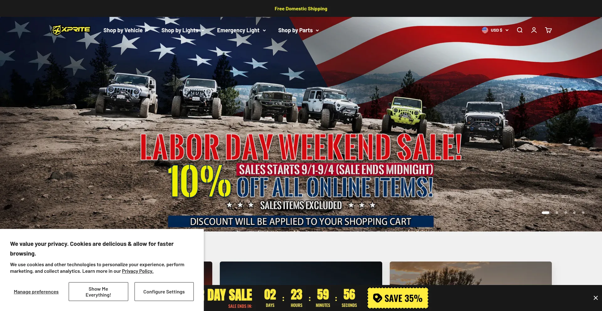 Website screenshot of Xpriteusa.com