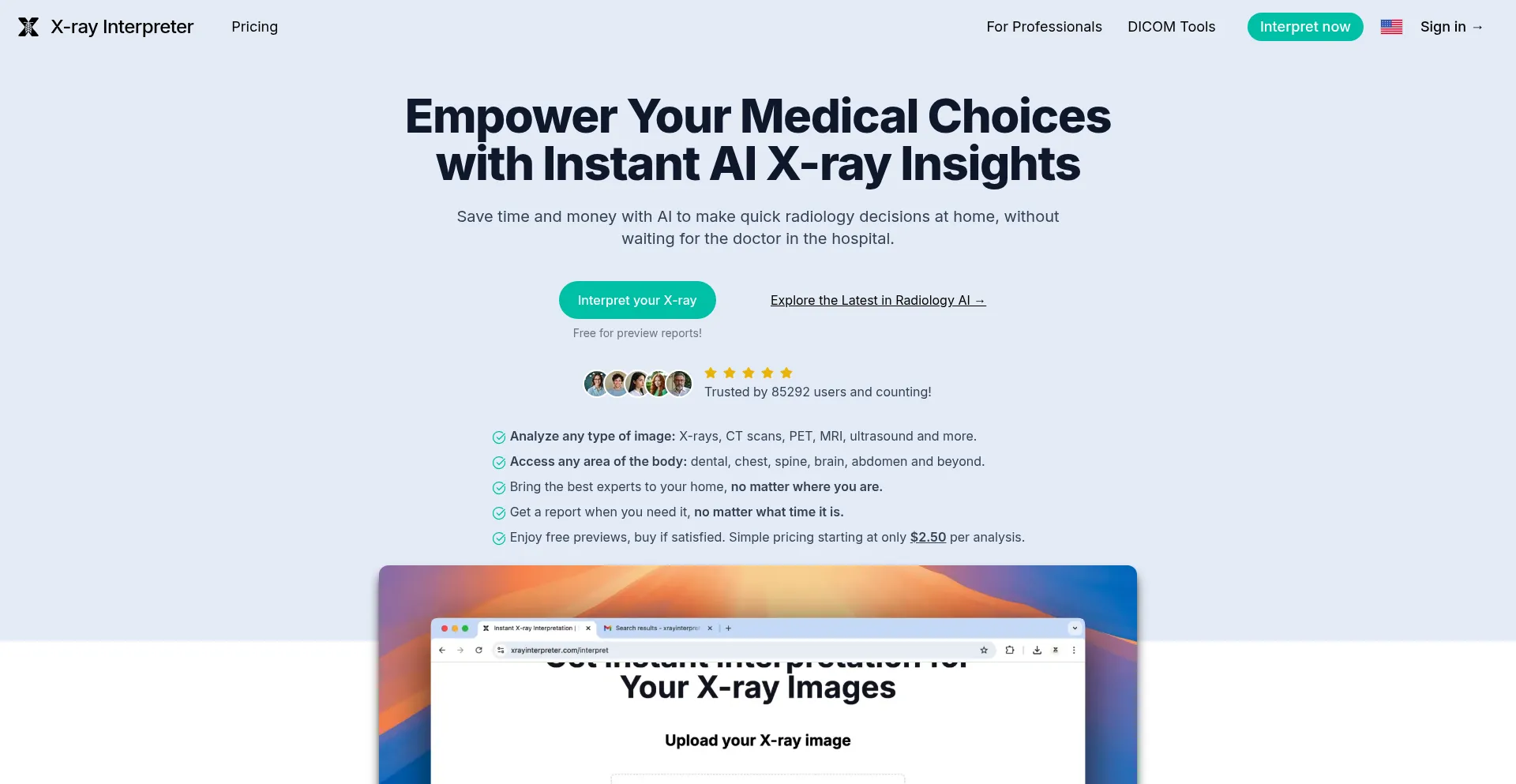 Ist Xrayinterpreter.com sicher und vertrauenswürdig?