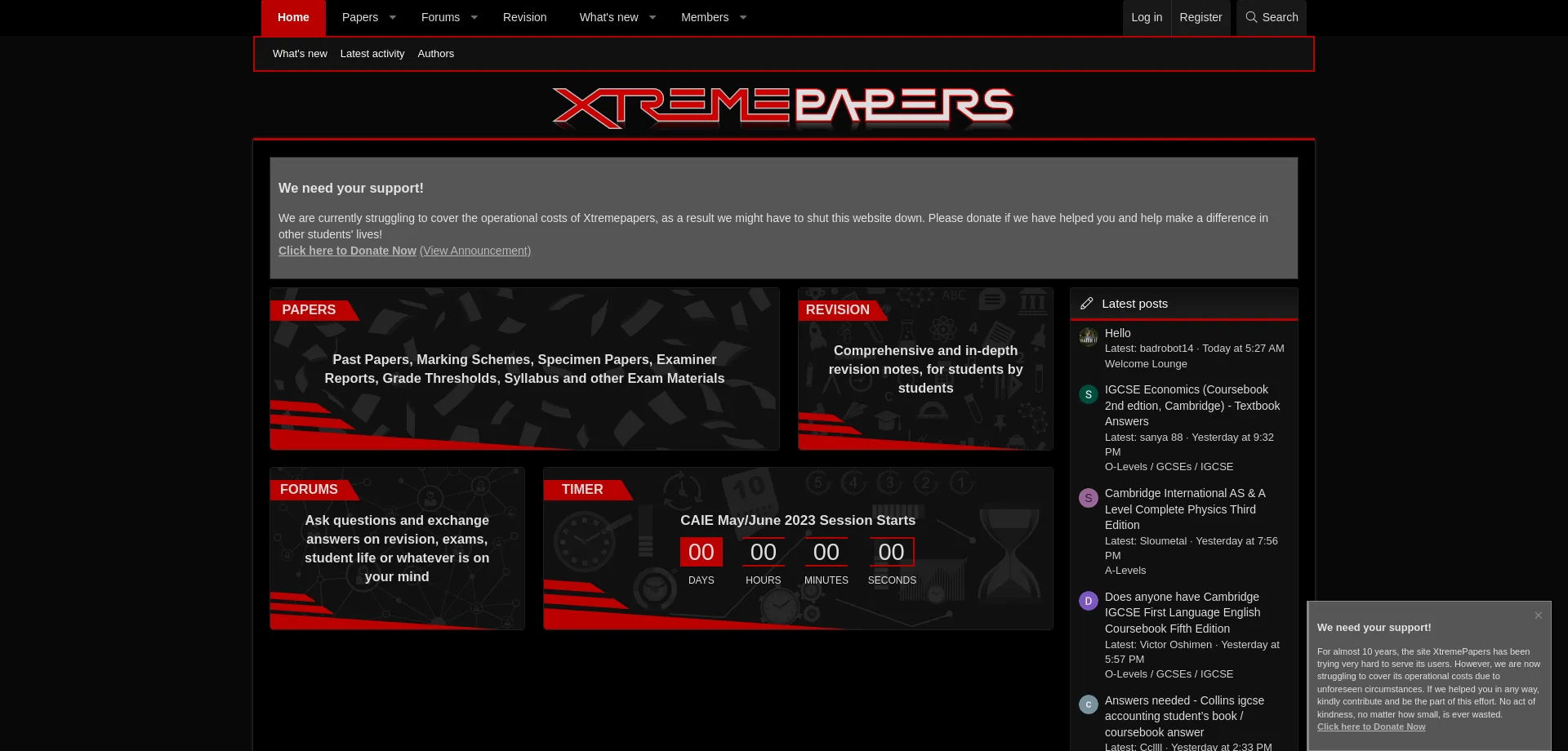 Website screenshot of Xtremepape.rs