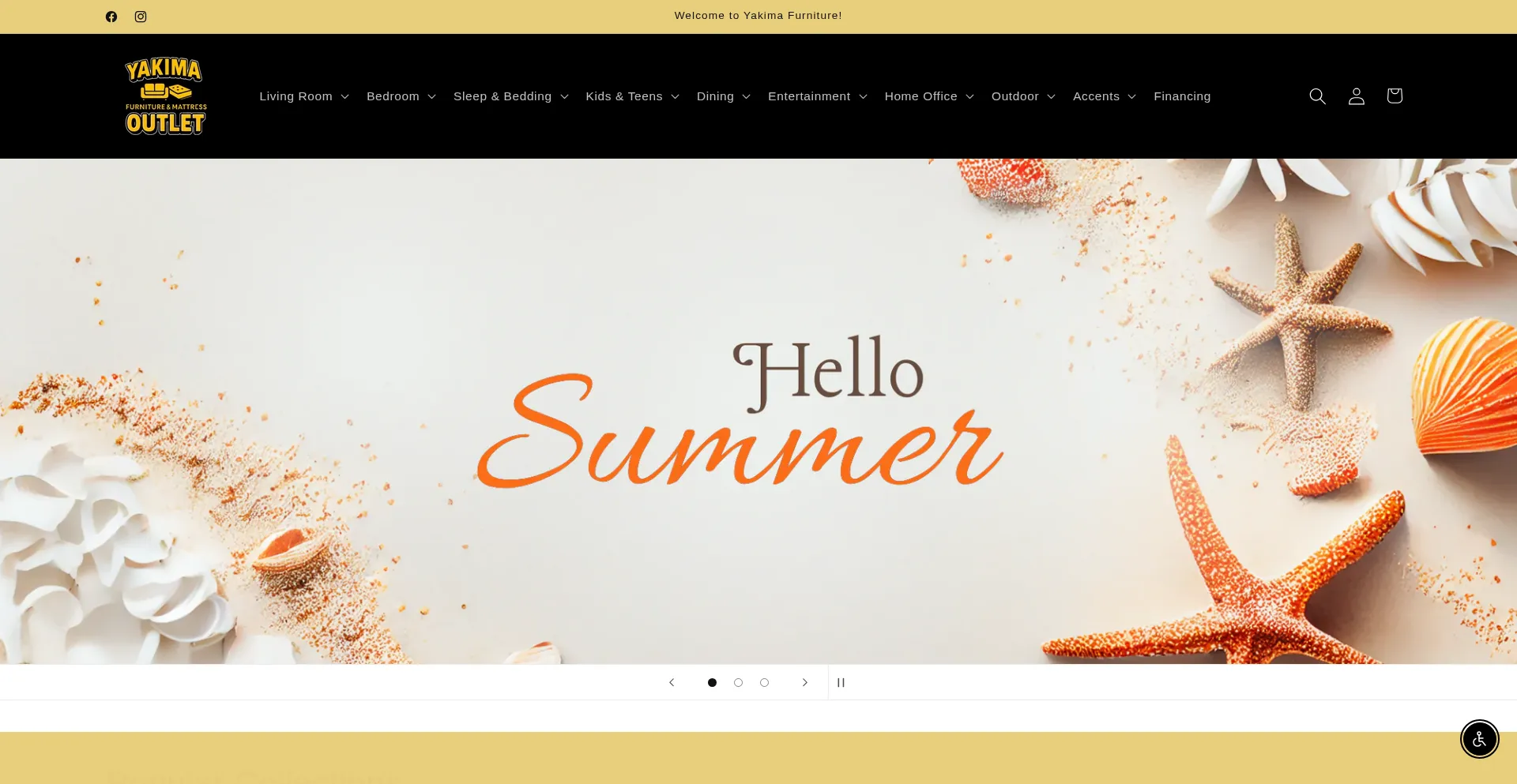 Website screenshot of Yakimaoutlet.net