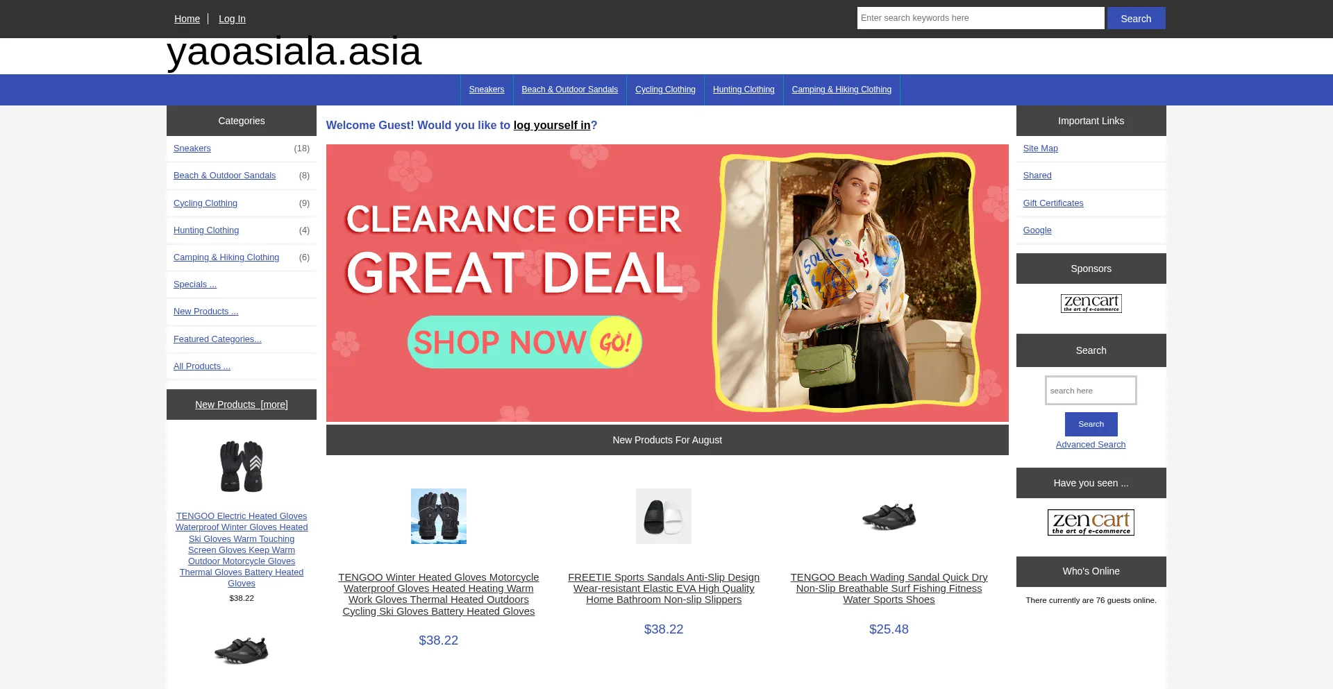 Website screenshot of Yaoasiala.asia