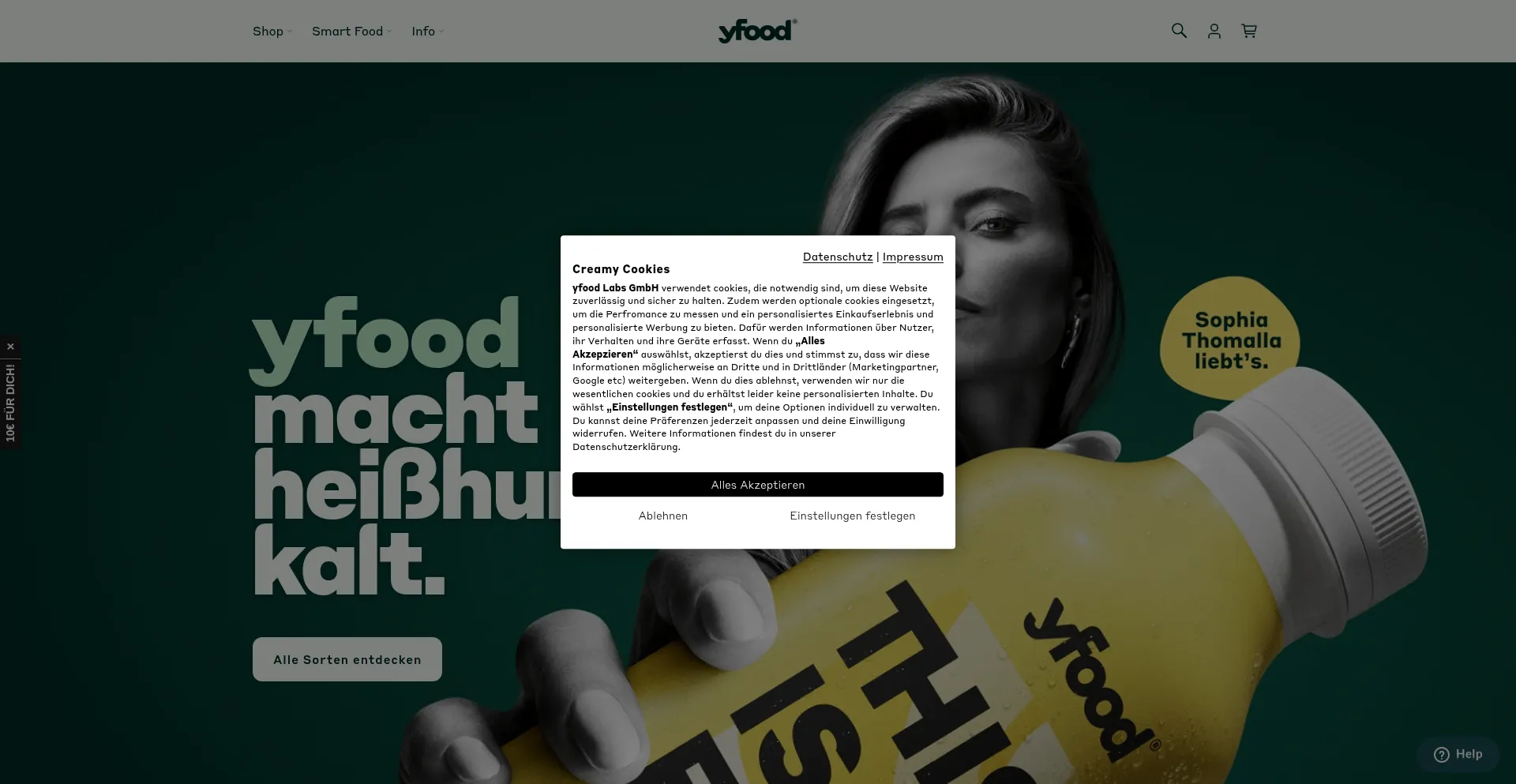 Yfood.com Screenshot