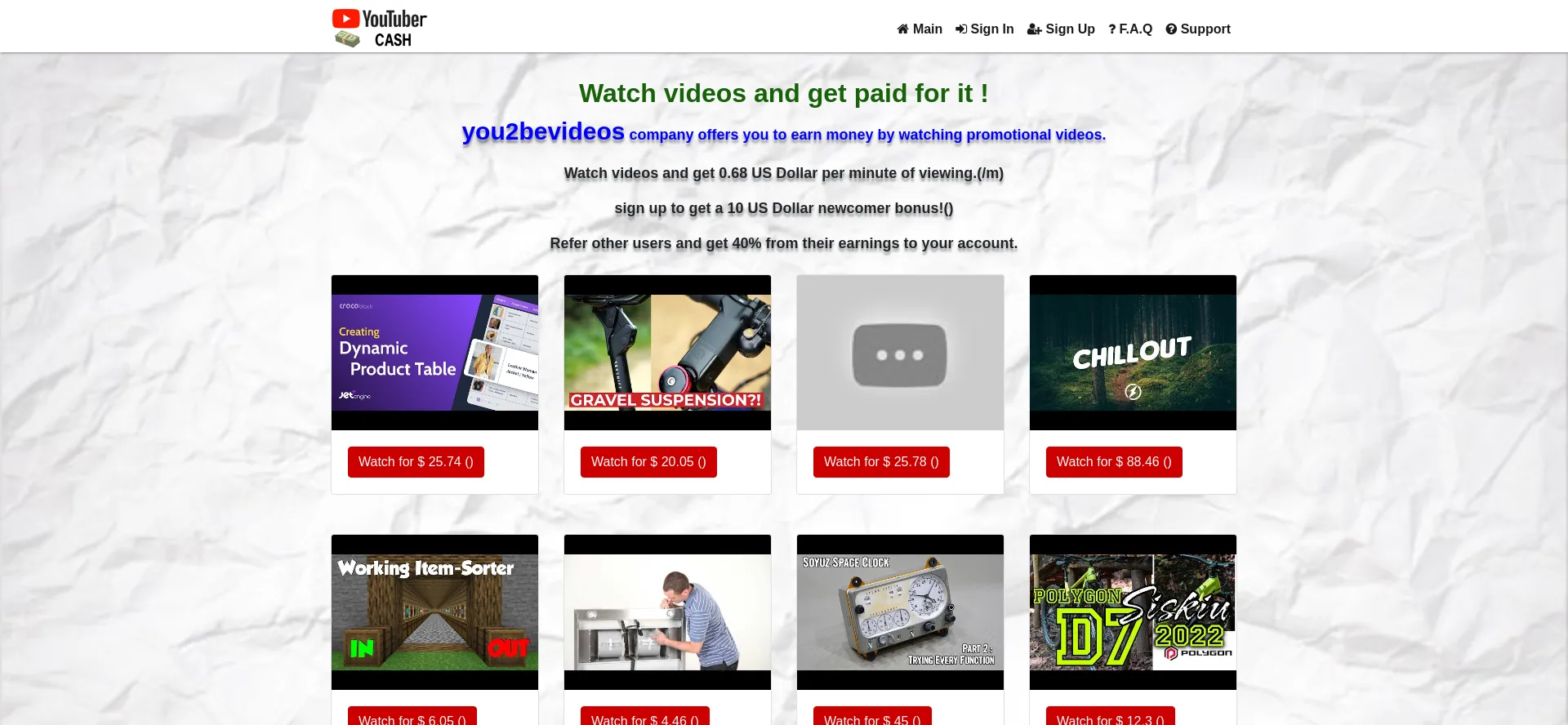 You2bevideos.homes Screenshot