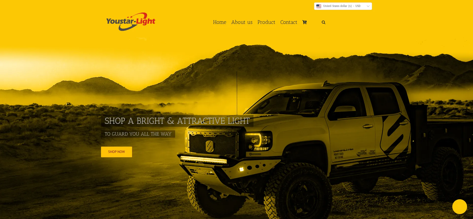 Website screenshot of Youstar-light.com