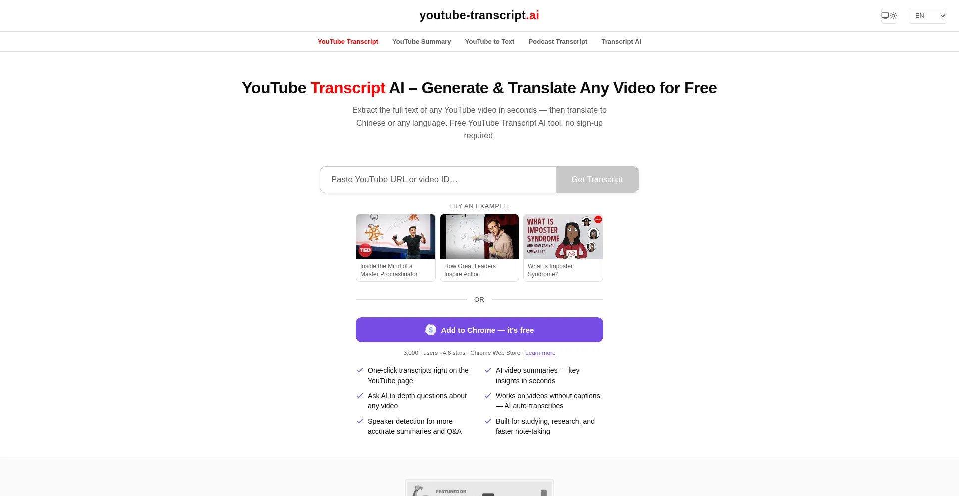 Youtube-transcript.ai