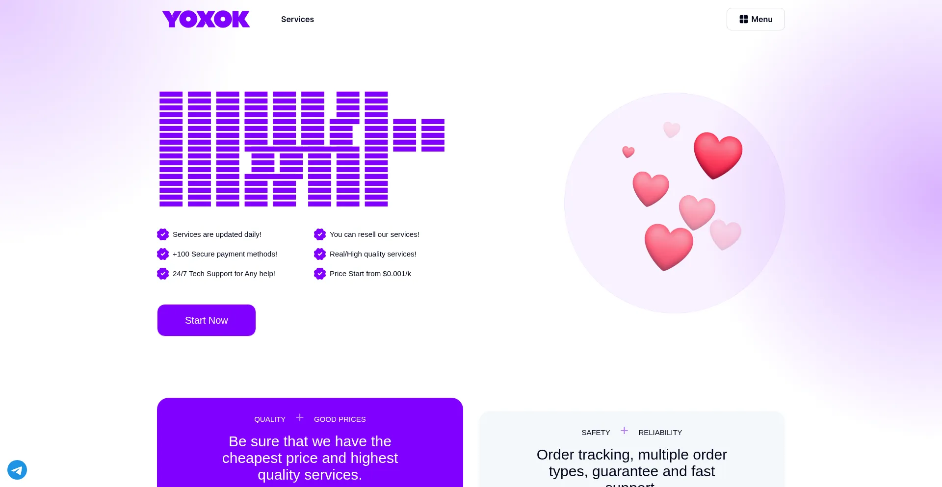 Website screenshot of Yoxok.com