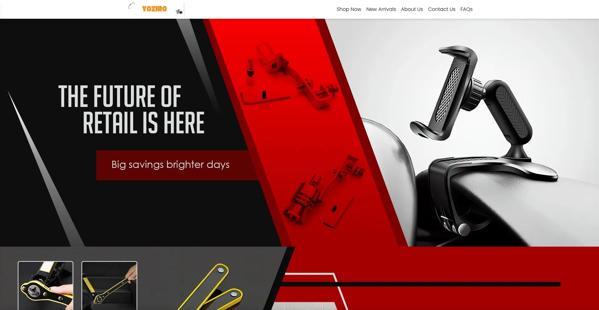 Website screenshot of Yoziro.com