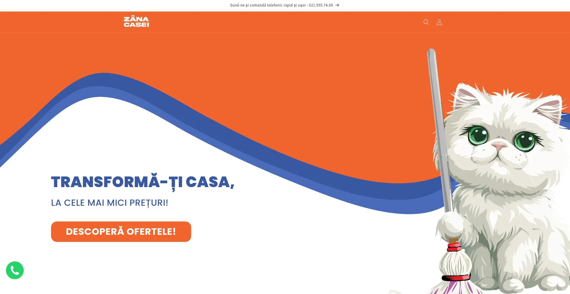 Website screenshot of Zanacasei.ro