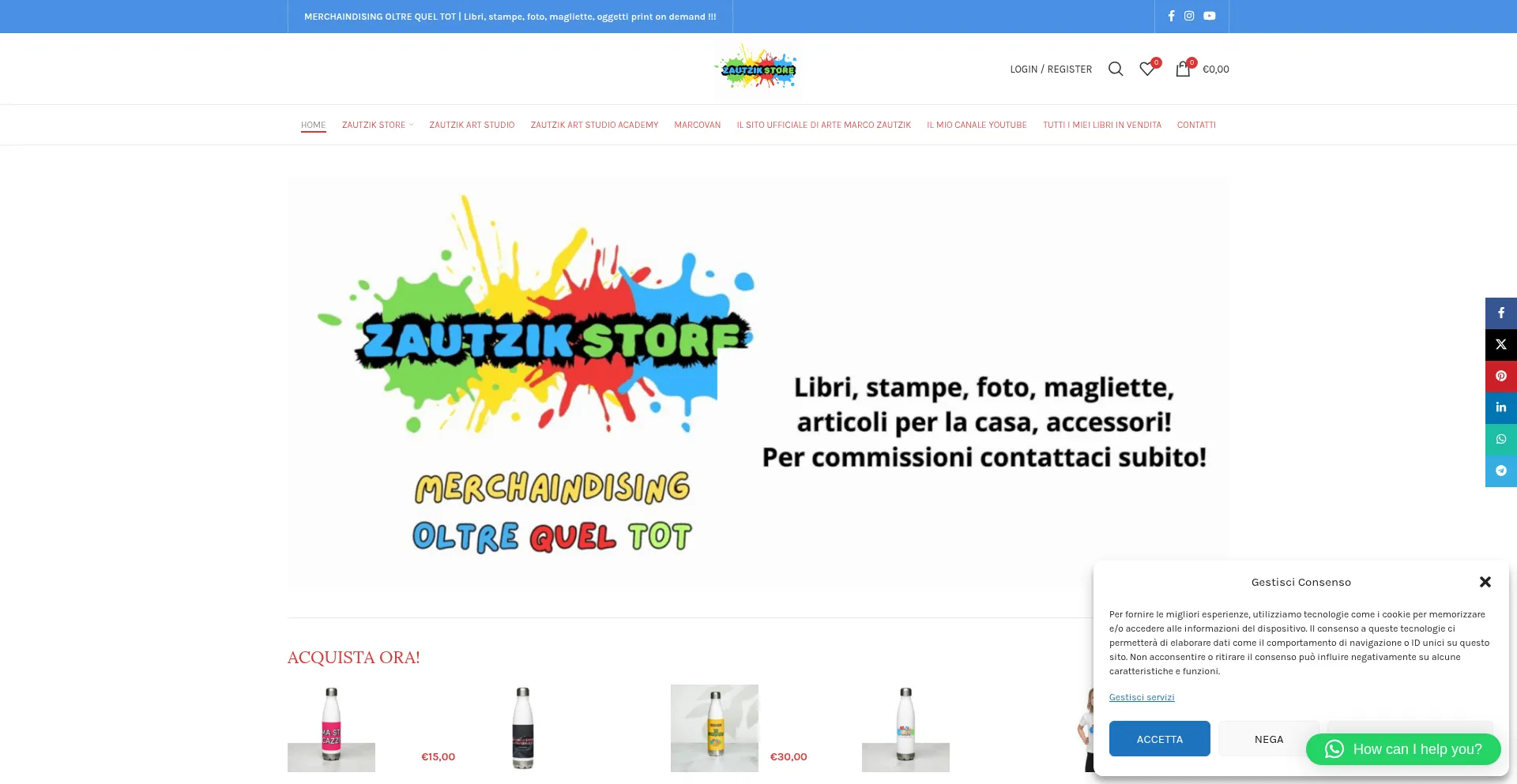 Zautzikstore.com Screenshot